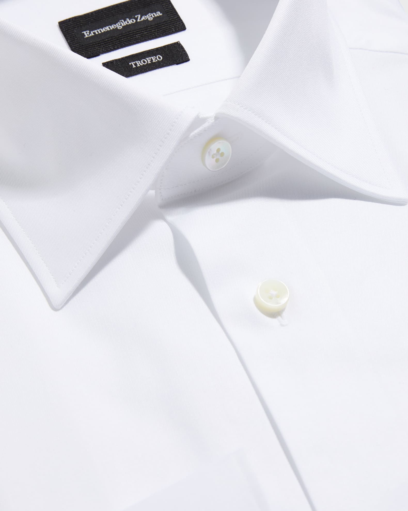 Zegna tailored-cut slim shirt - White