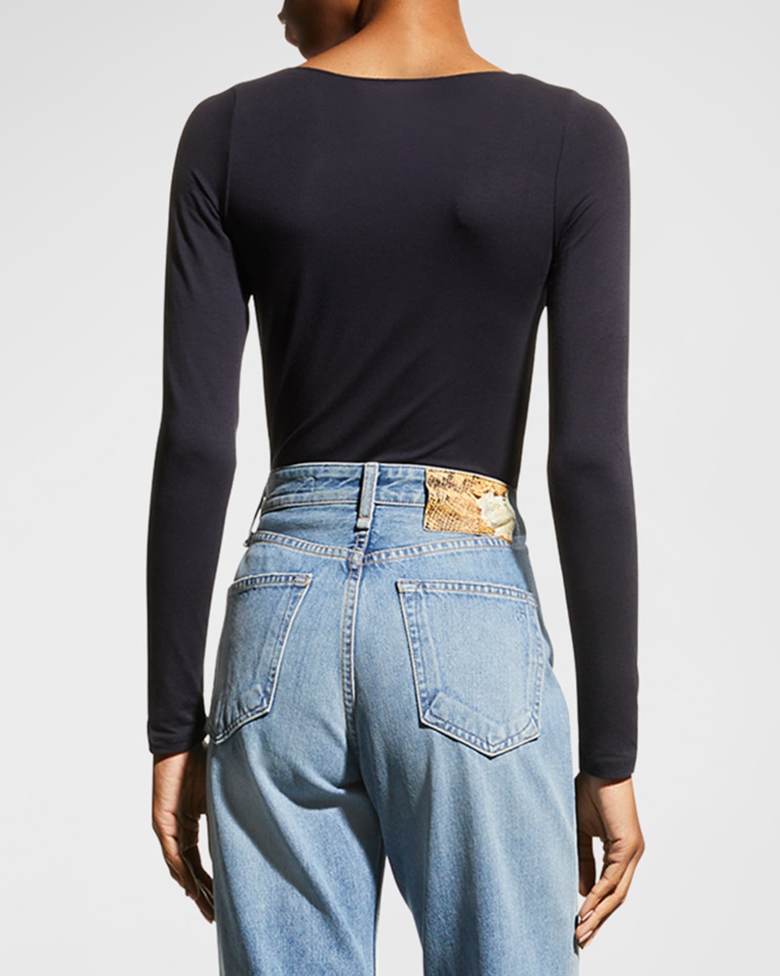 Majestic Filatures Soft Touch Marrow-Edge Long-Sleeve Top | Neiman