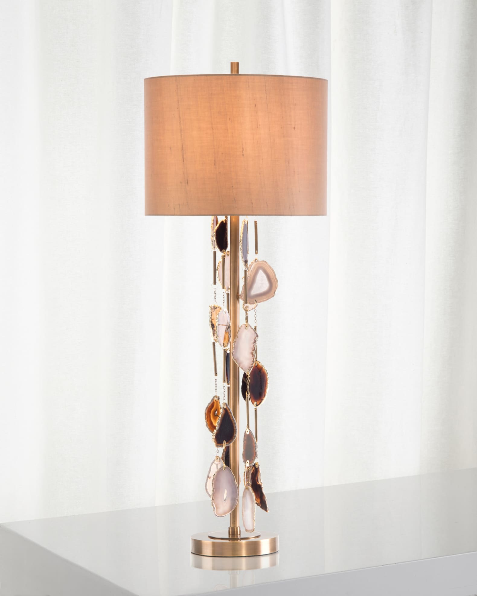 John Richard Collection Falling Agate Buffet Lamp Neiman Marcus