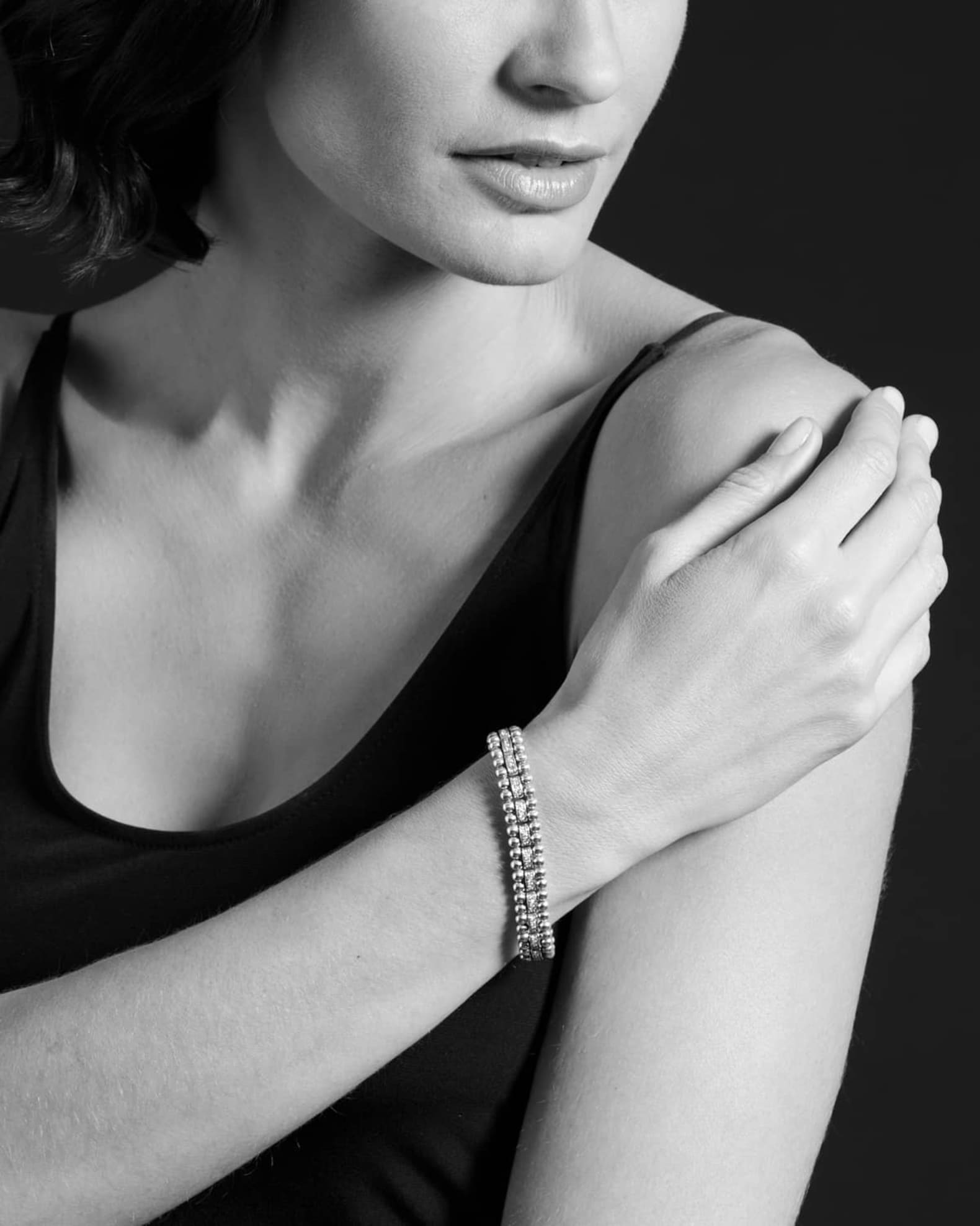 LAGOS Caviar Spark Diamond Link Bracelet Neiman Marcus