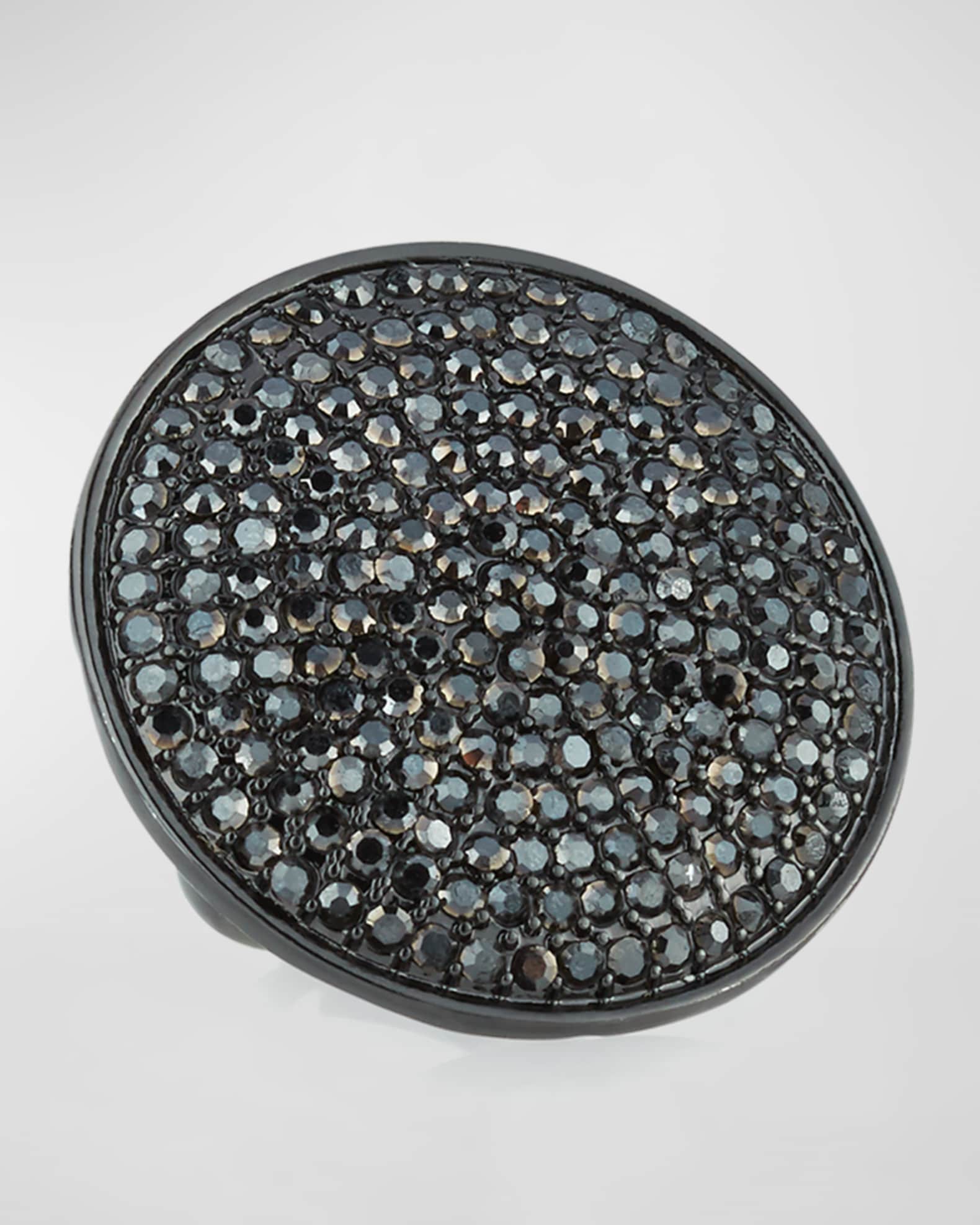 Adjustable Pave Disc Ring 0