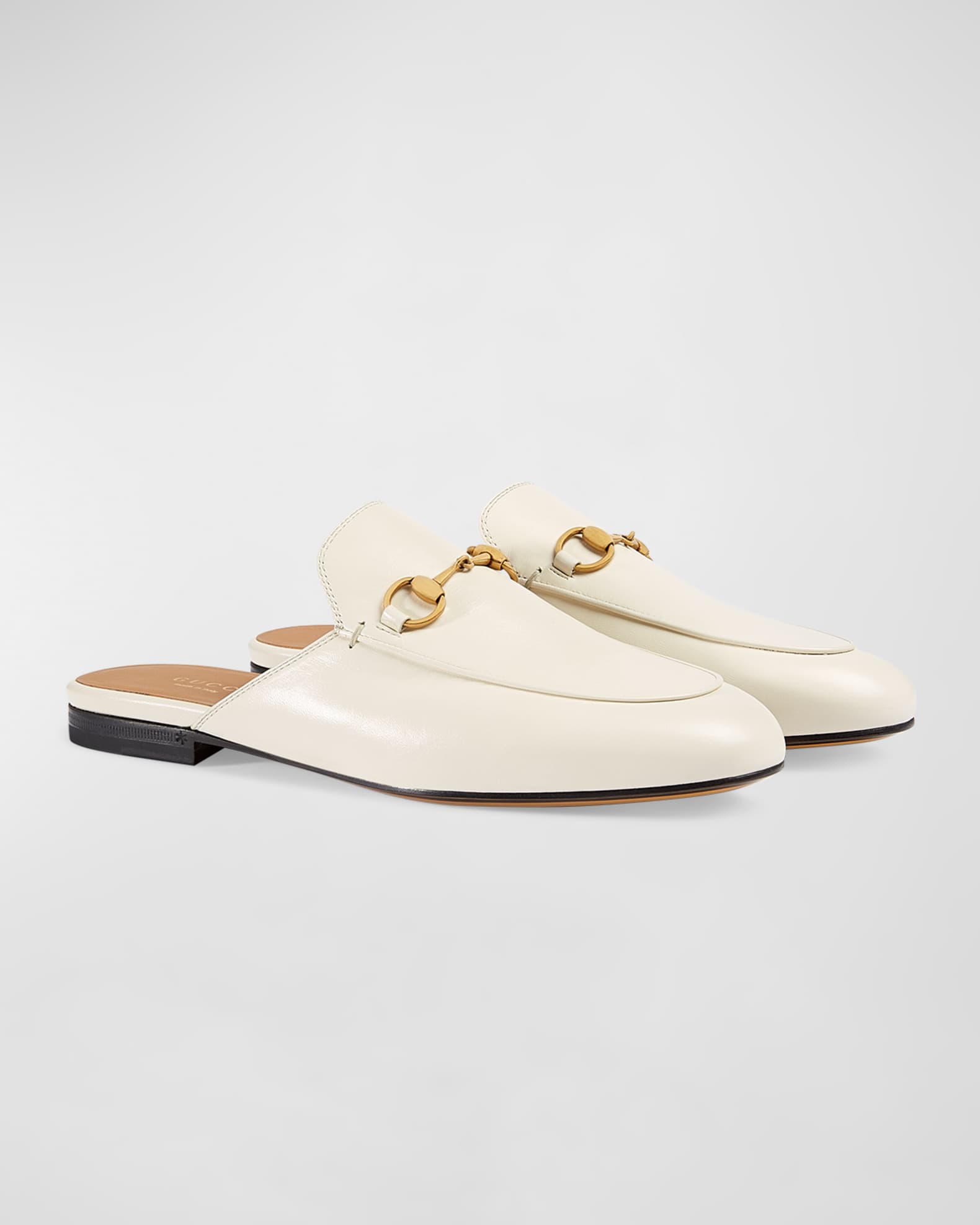 Gucci Leather Mules Neiman Marcus