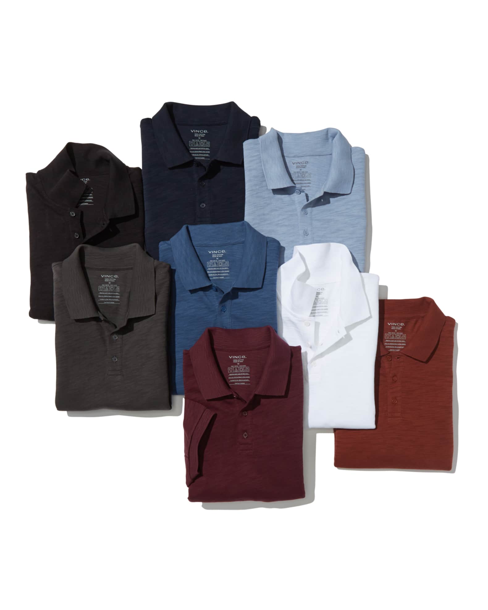Vince Classic Slub Cotton Polo Shirt Neiman Marcus
