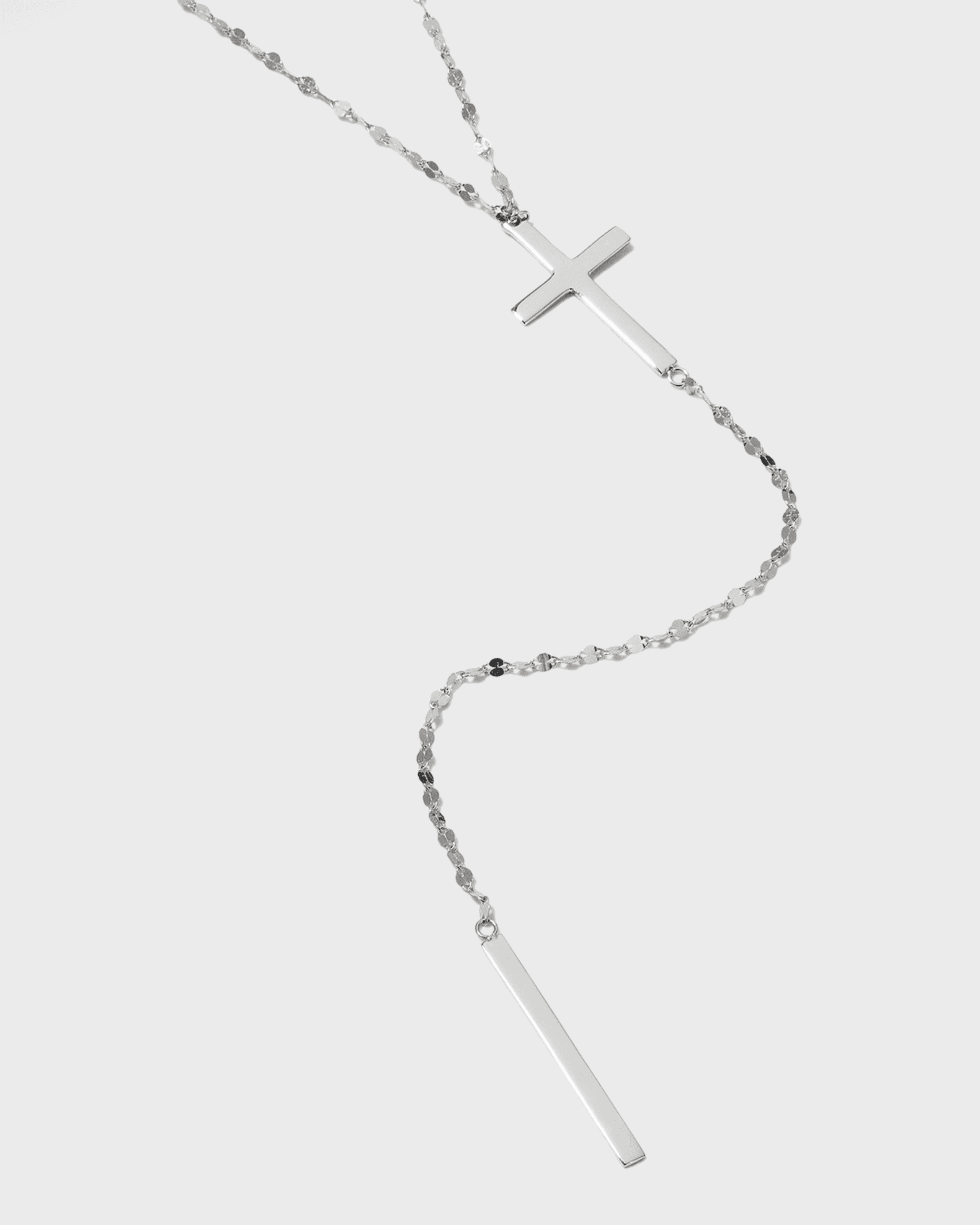 LANA 14K Gold Bond Crossary Chime Lariat Necklace | Neiman Marcus