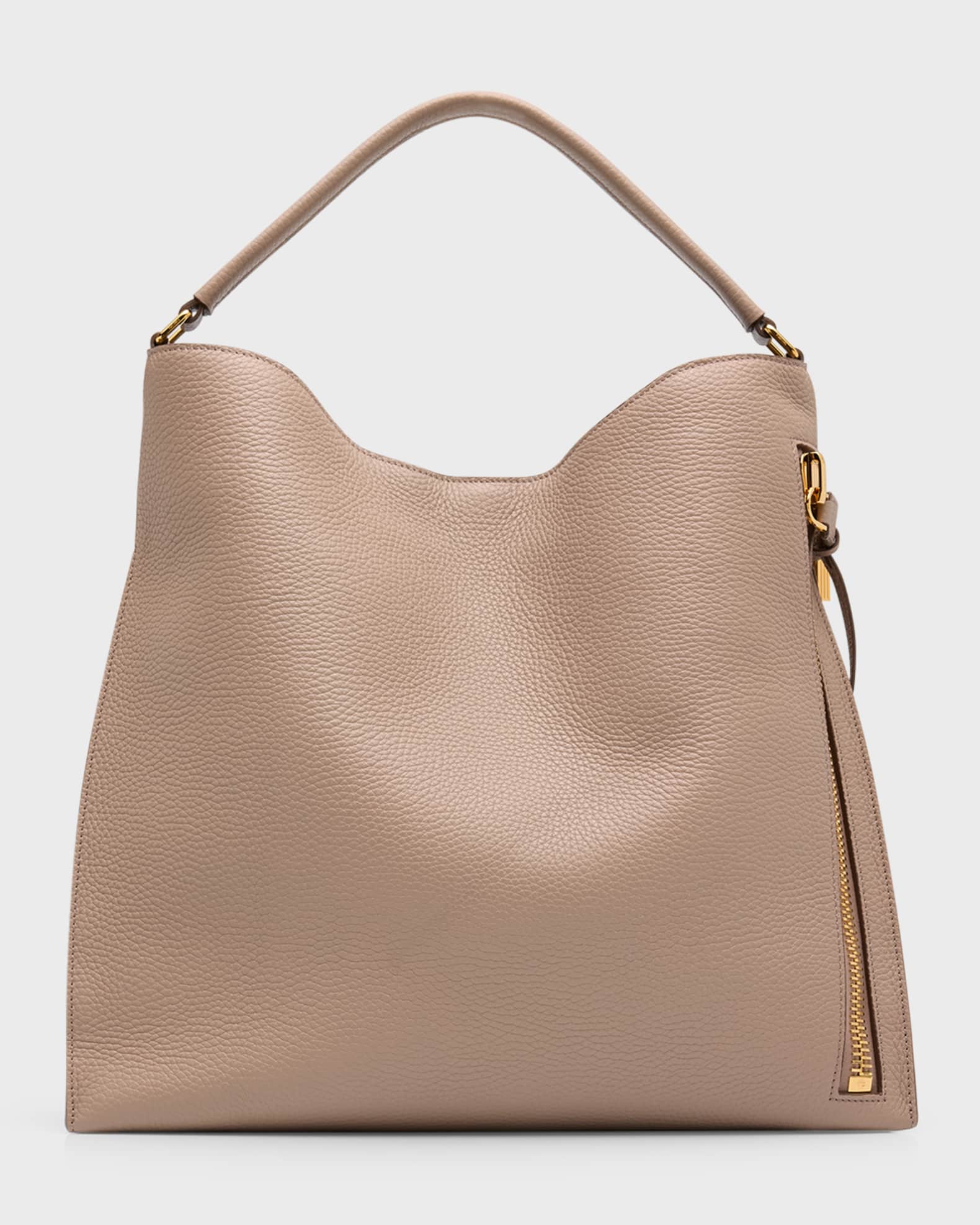 TOM FORD Alix Hobo Large in Grained Leather | Neiman Marcus