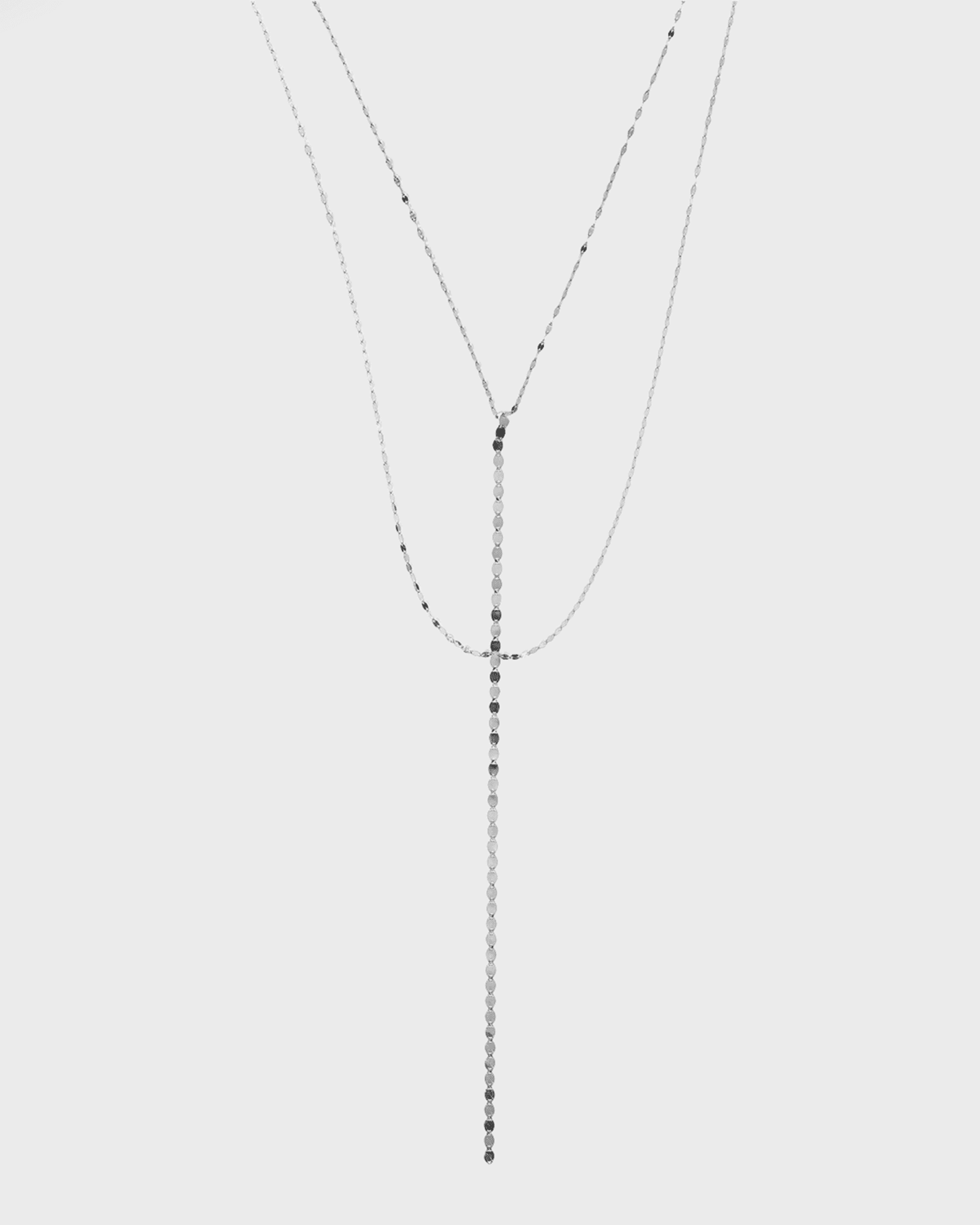 Nude Blake Chain Drop Necklace 0