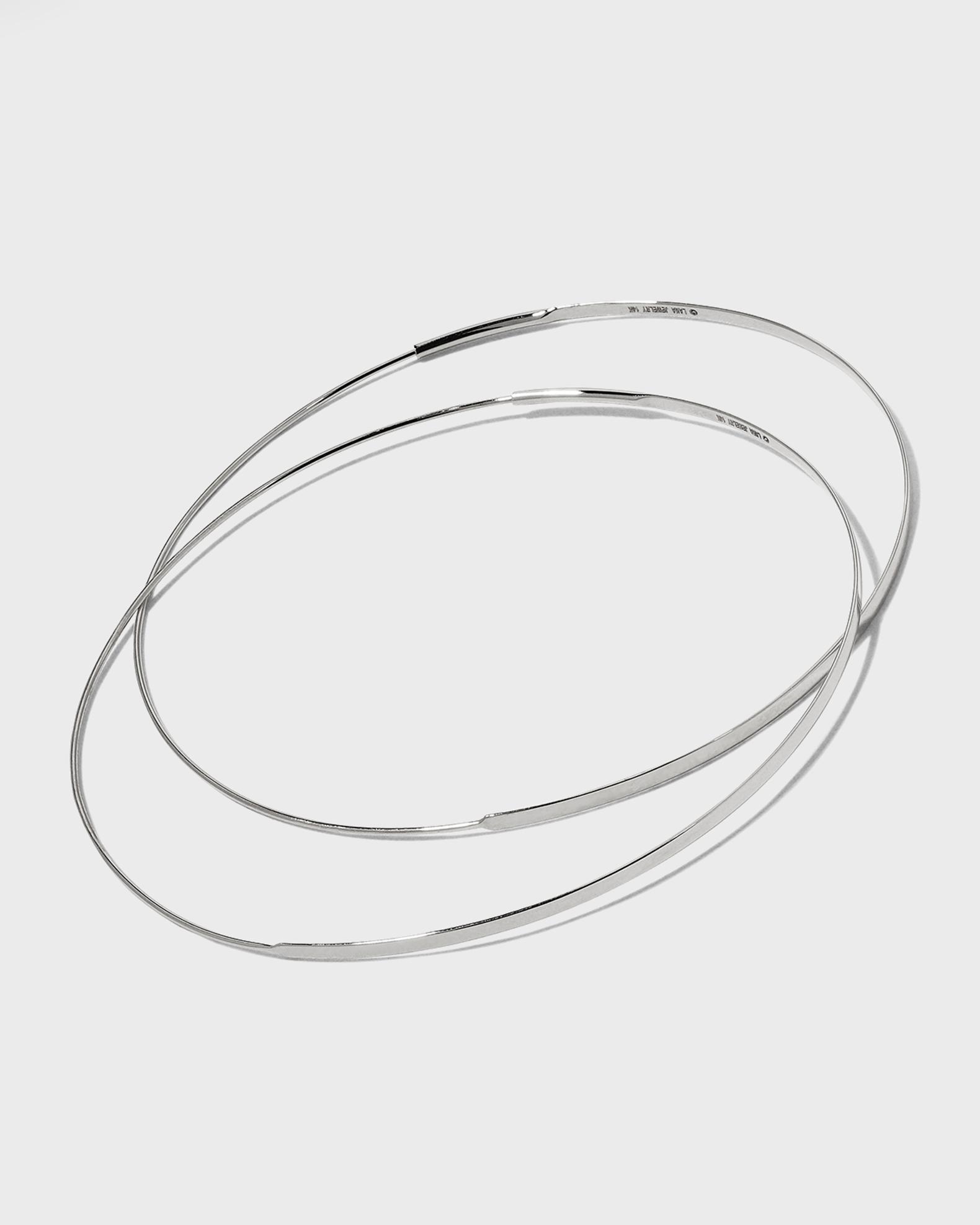 LANA Flat Magic 14K Gold Hoop Earrings | Neiman Marcus