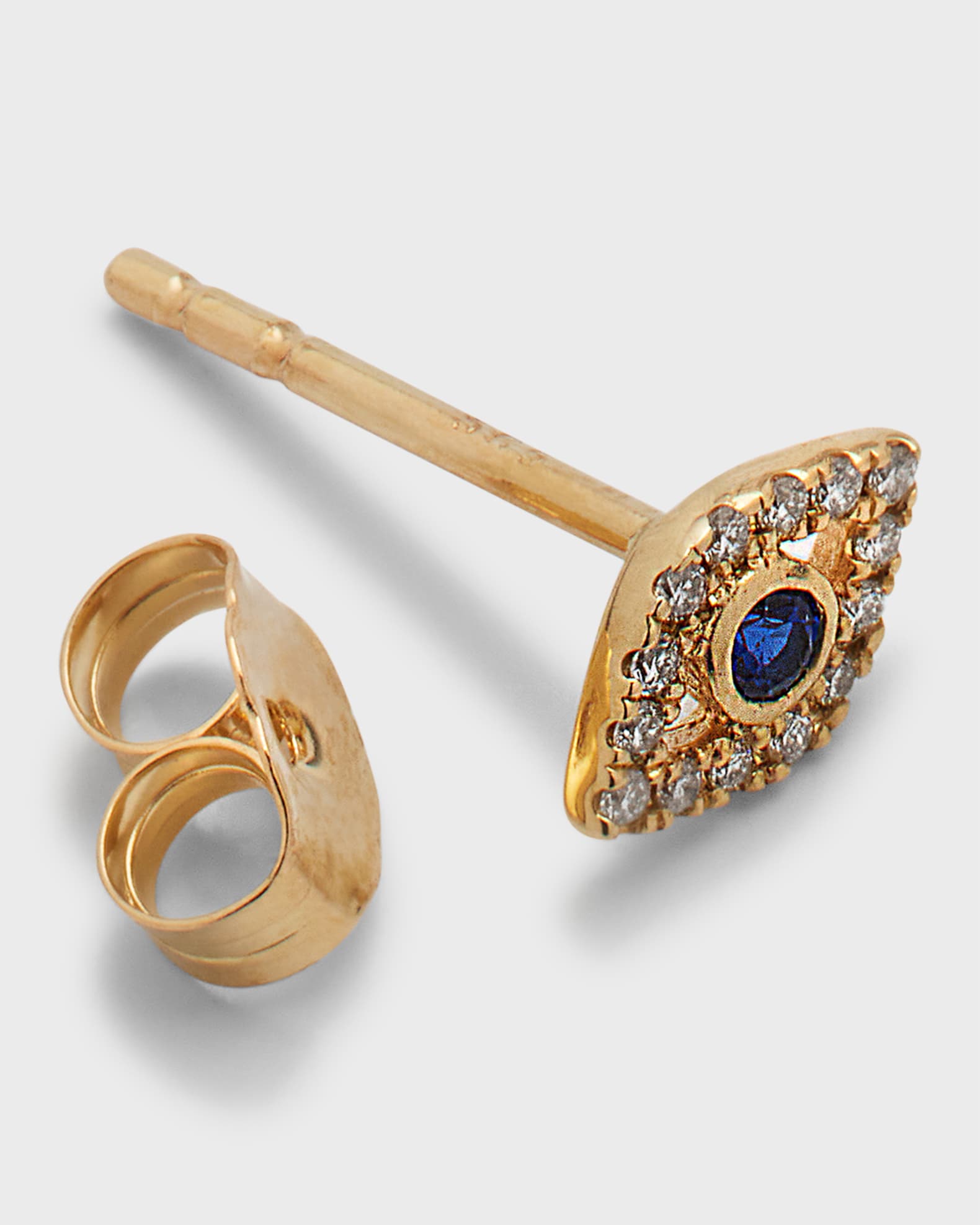 Sydney Evan 14k Diamond Mini Evil Eye Single Stud Earring Neiman