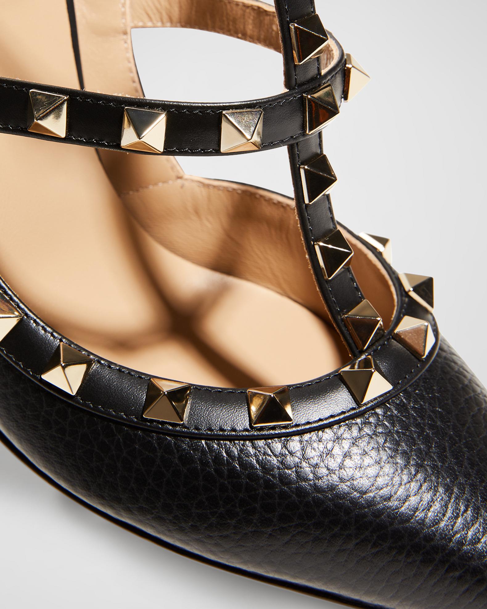 Valentino Garavani Rockstud Leather Caged Pump | Neiman Marcus