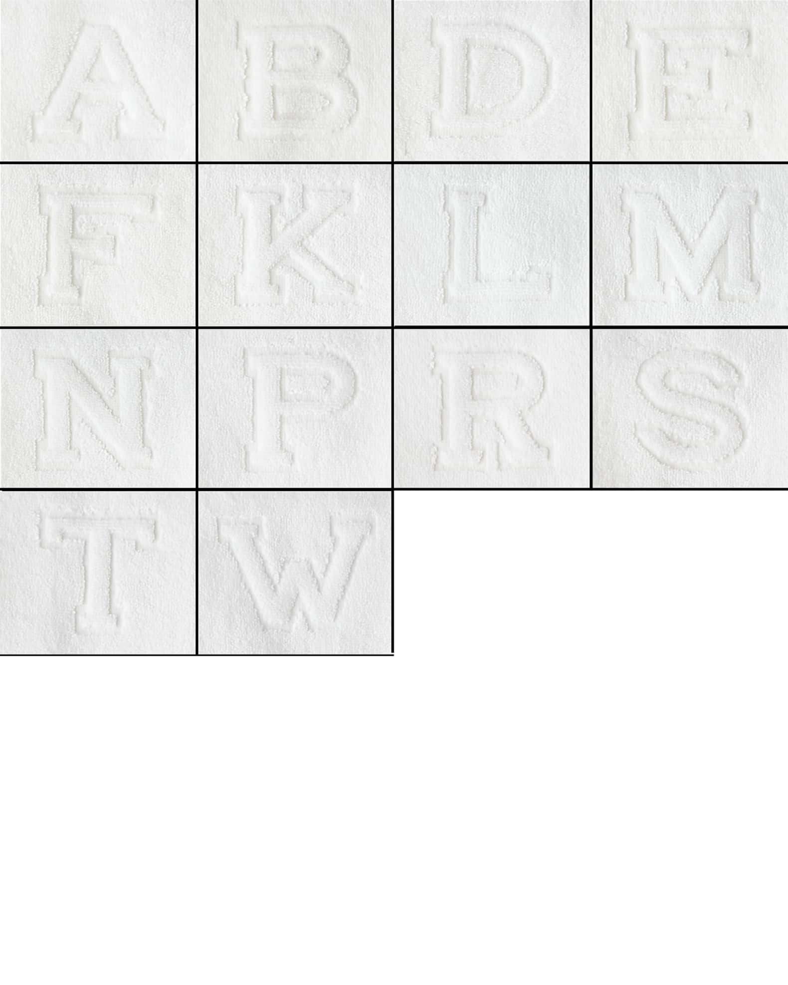 Auberge Monogrammed Hand Towel