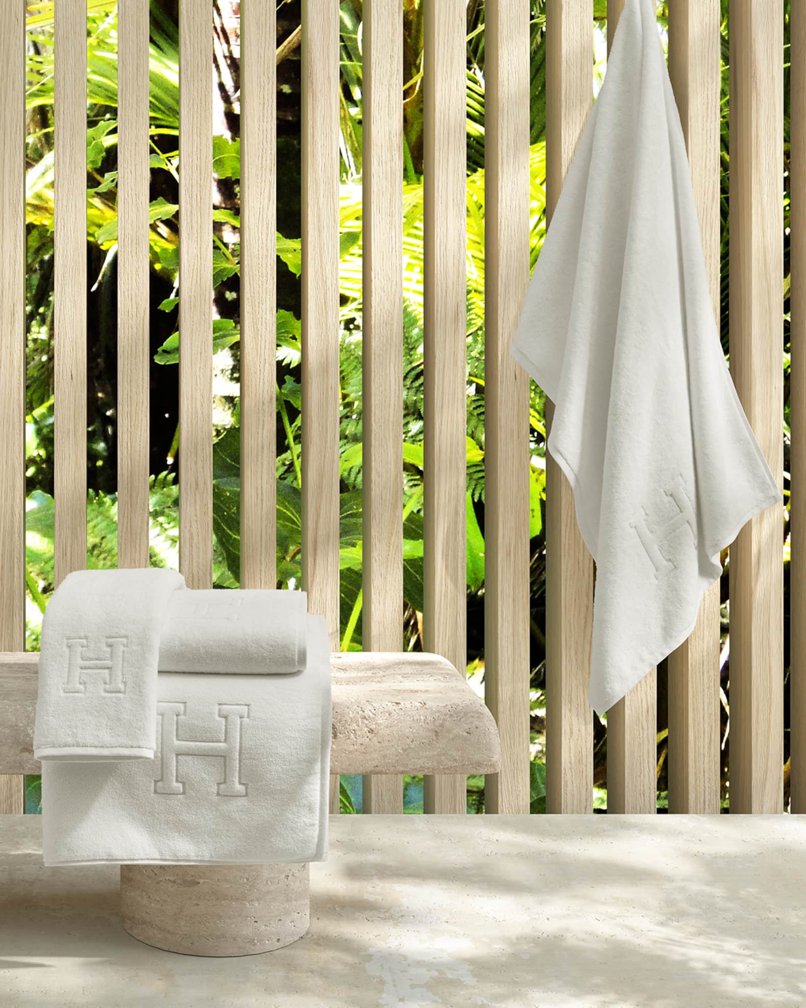 Auberge Monogrammed Bath Towel