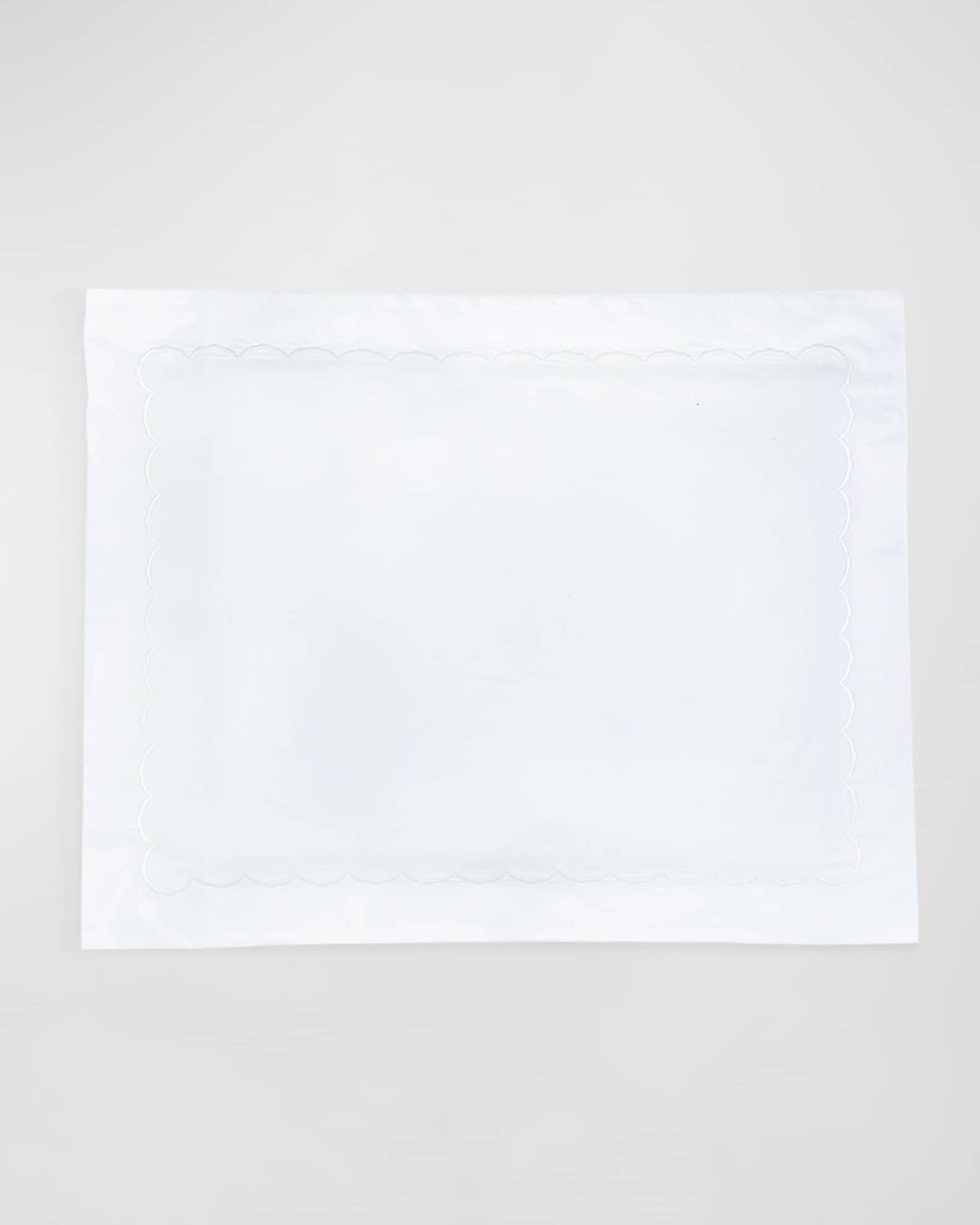 Standard Scallops Embroidered Sham 0