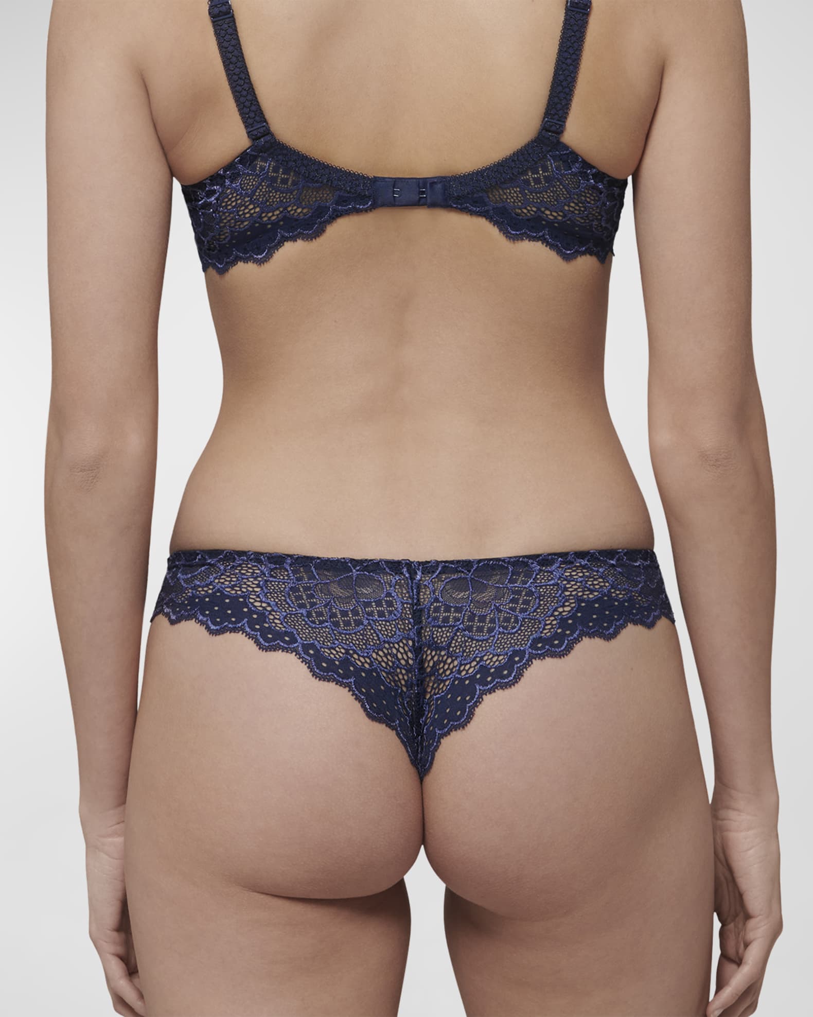 Caresse Lace Mesh Thong 1