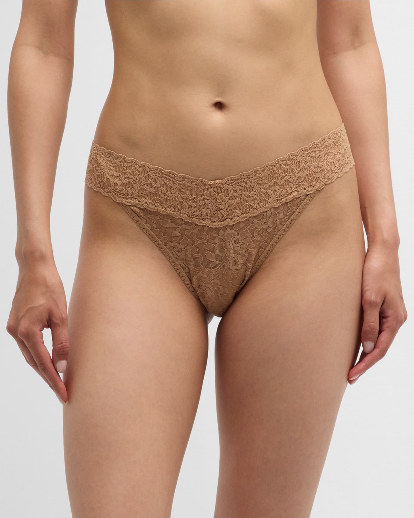 Signature Lace Original Rise Thong 1