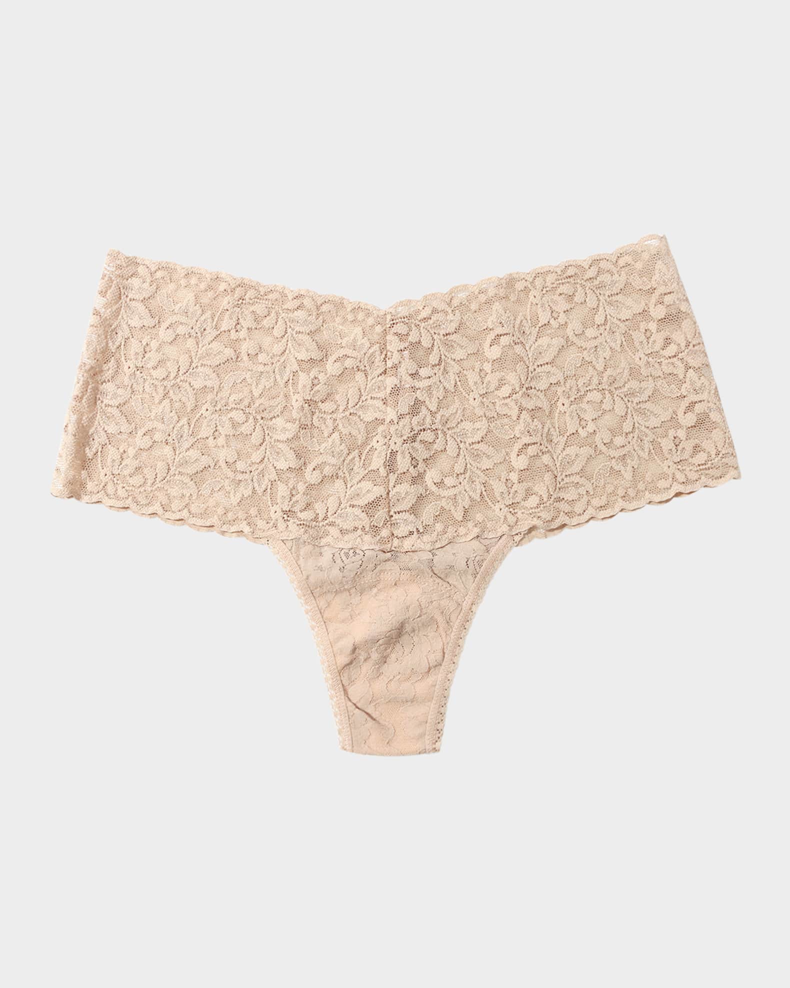 Retro Signature Lace Thong 0