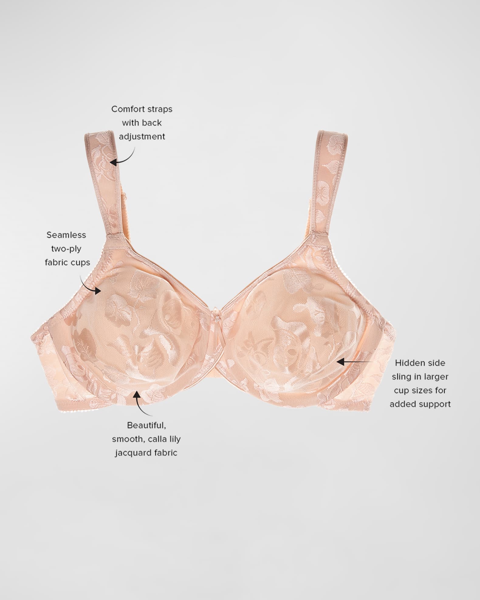 Awareness Underwire Satin Bra 1