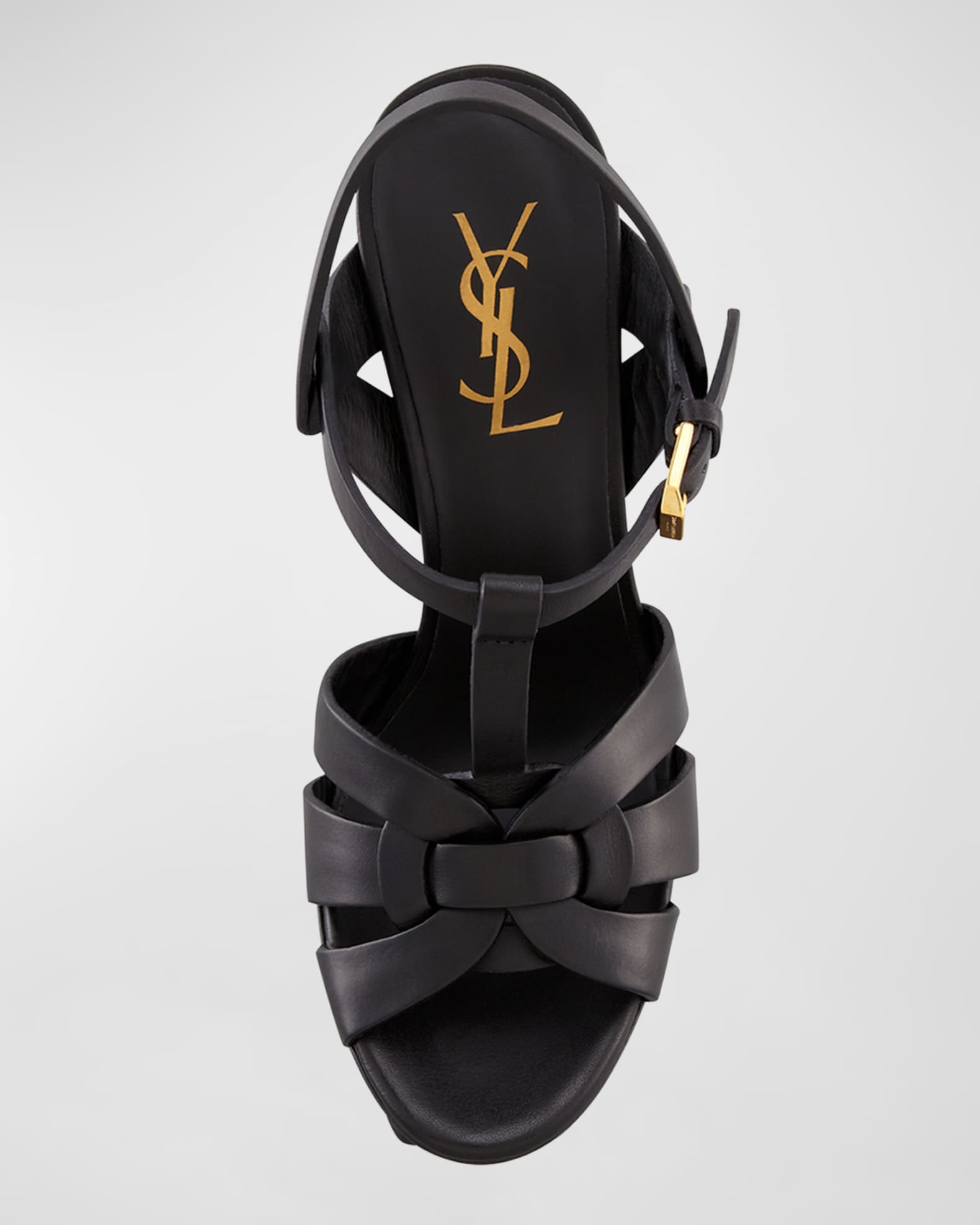 【Saint Laurent】TRIBUTE 105 PLA SA◆315487BDA00 SAINT LAURENT Tribute Platform Sandal Smooth Leather – LOZURI®
