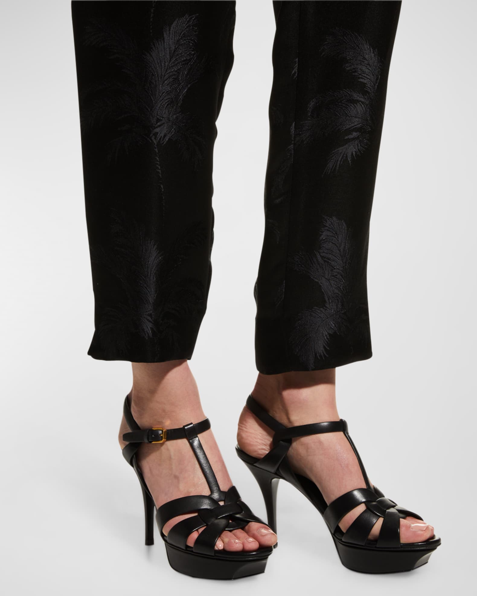 Saint laurent tribute platform sandals deals