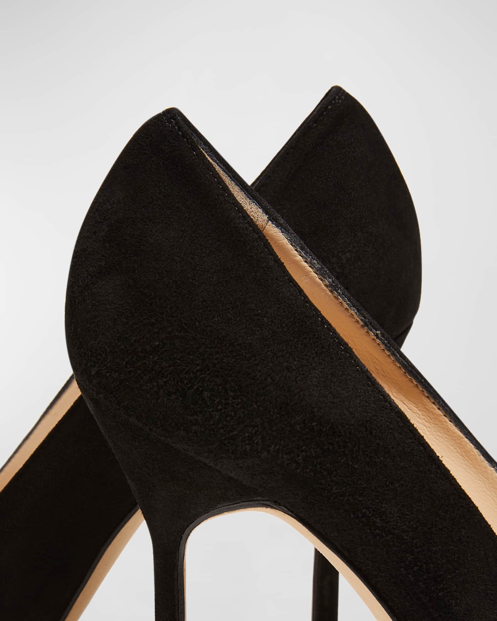 Manolo Blahnik BB 105mm Suede Pumps | Neiman Marcus