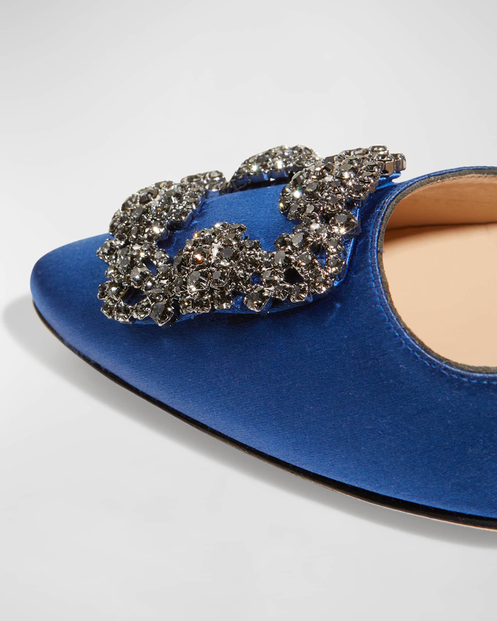 Manolo Blahnik Hangisi 105mm Satin High-Heel Pumps | Neiman Manolo Blahnik Hangisi 105mm Satin High-Heel Pumps | Neiman