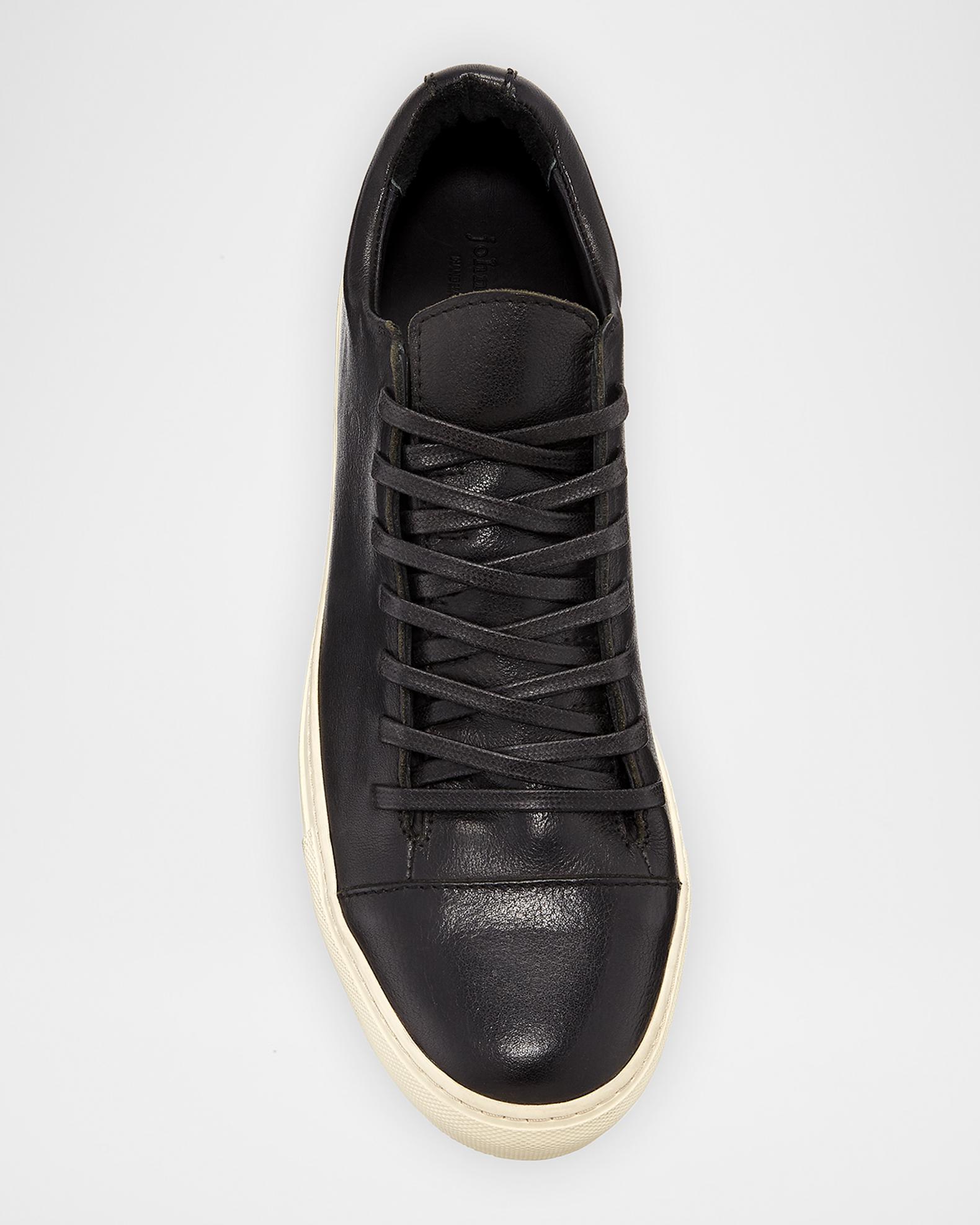 Size 7M‎ John Varvatos Bootleg Black Mens Low Top Lace-Up Athletic Sneakers Amazon.com | John Varvatos Men main image 2