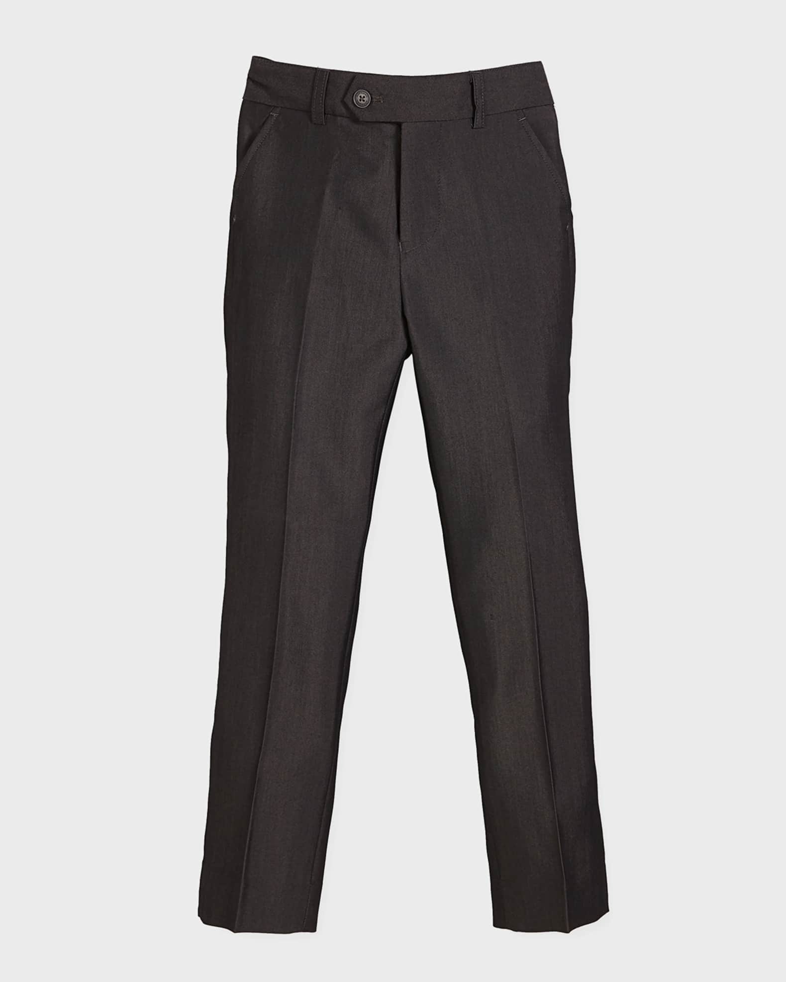 Appaman Slim Suit Pants, Charcoal, Size 4-14 | Neiman Marcus
