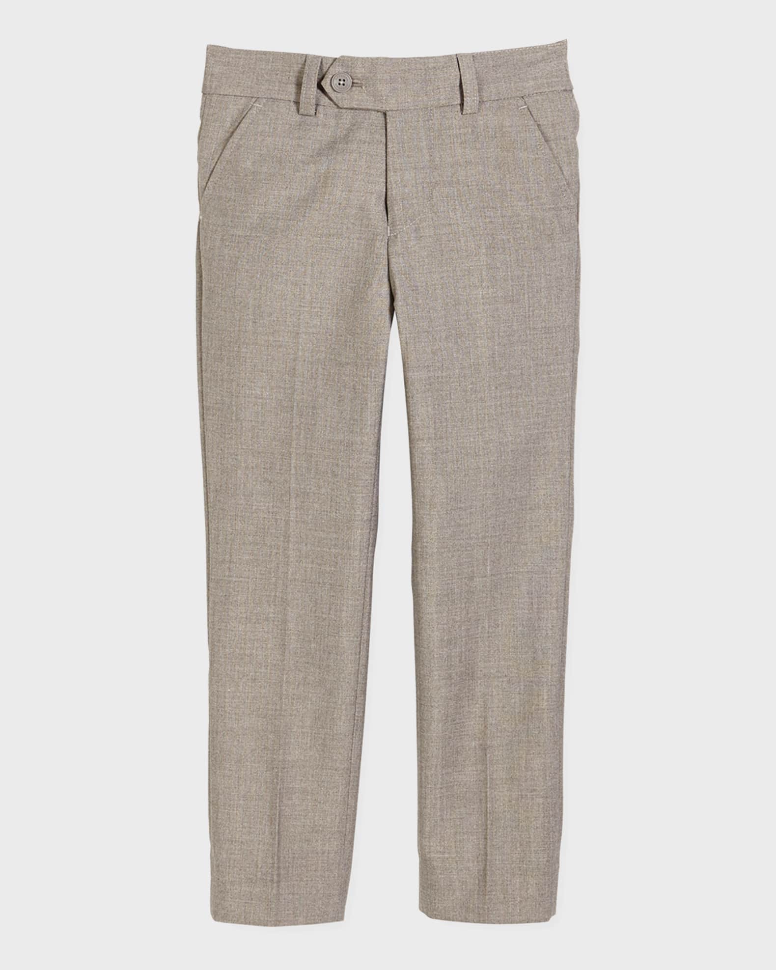 Slim Suit Pants, Light Gray, Size 2-14 0