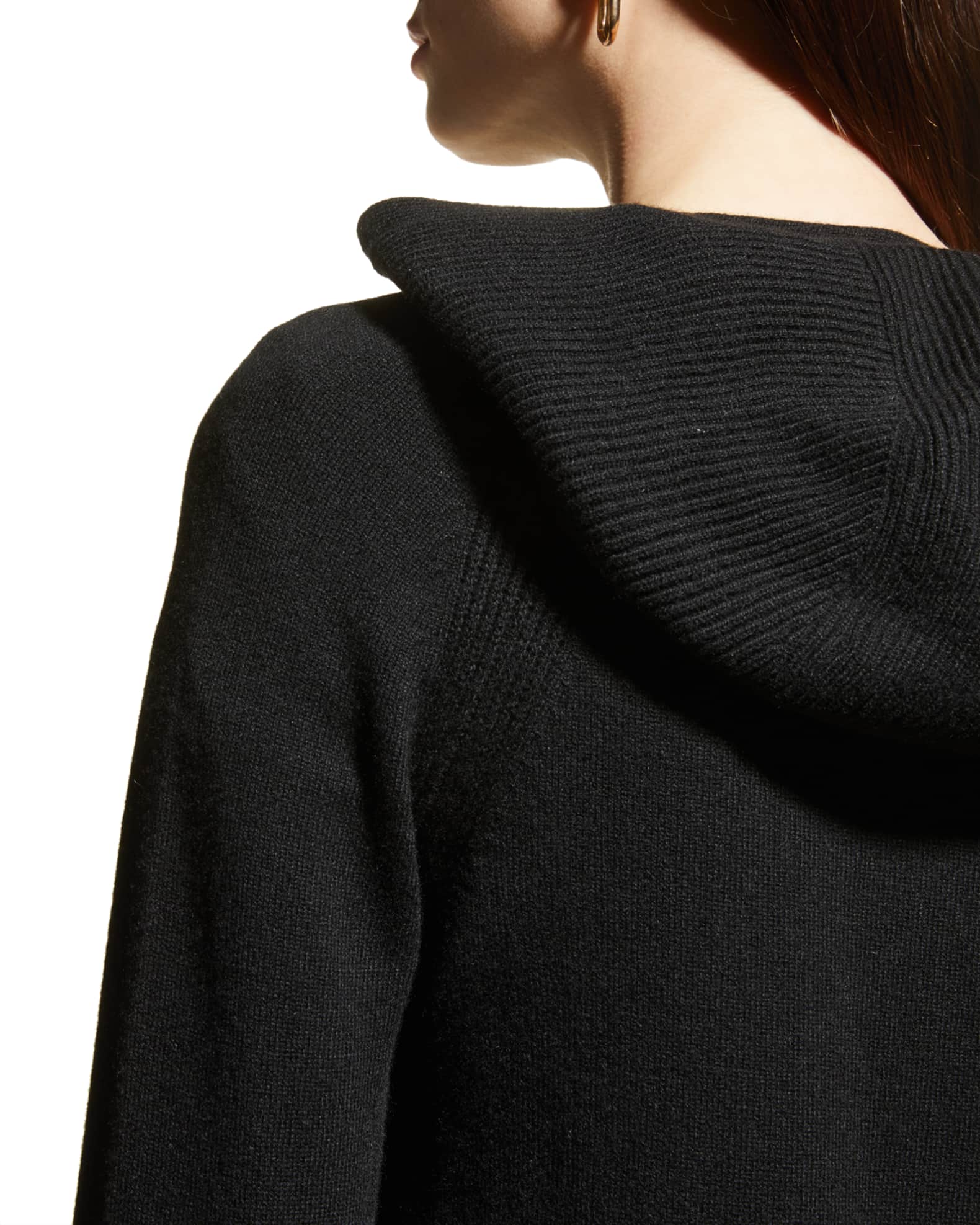 Loro Piana Merano Cashmere Zip-Front Hoodie Sweater | Neiman