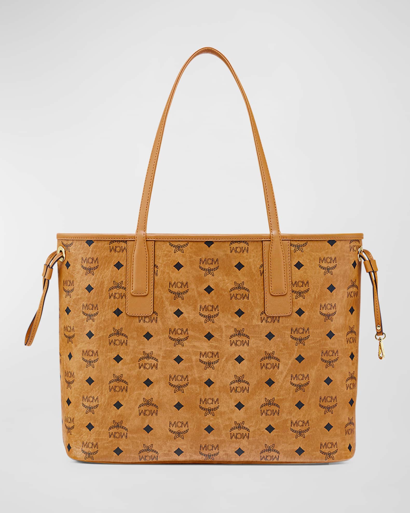 MCM Liz Reversible Medium Visetos Tote Bag Neiman Marcus