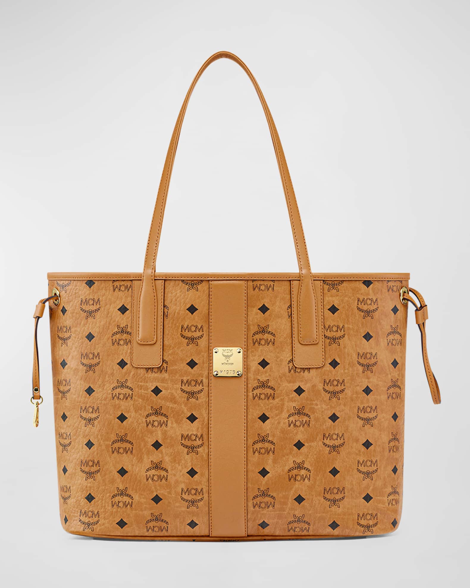 Mcm Medium Liz Reversible Cognac Shopper