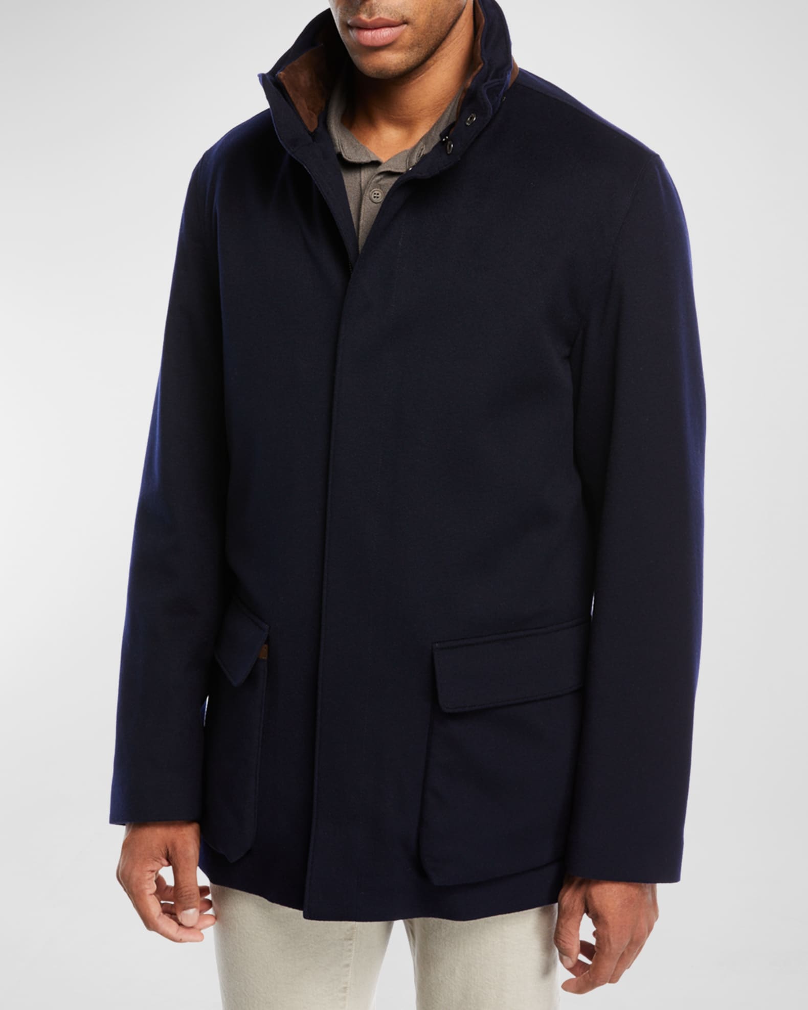 Loro Piana Winter Voyager Cashmere Storm System Coat | Neiman Marcus