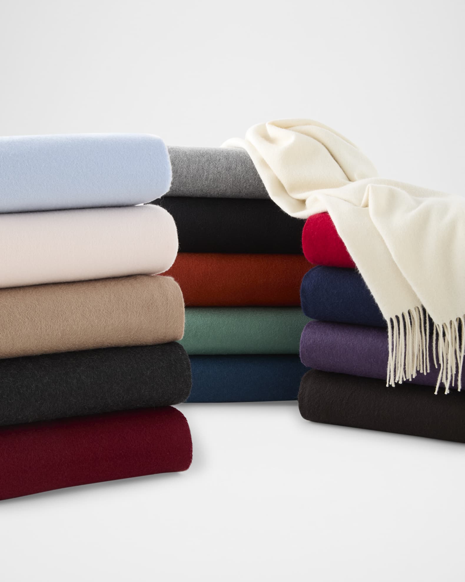 Fringed Cashmere Throw 1