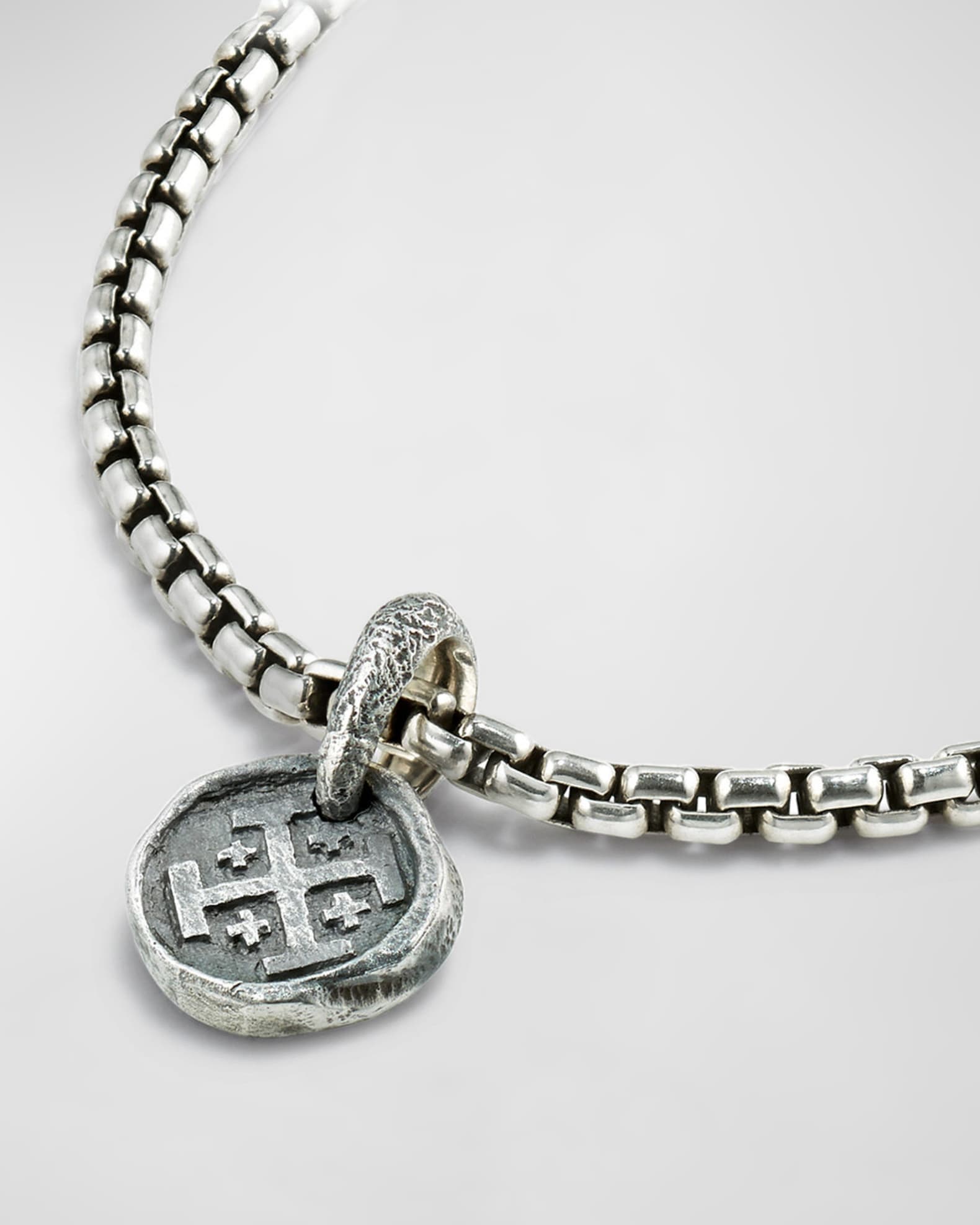 Men s Shipwreck Coin Pendant in Silver 16.8mm