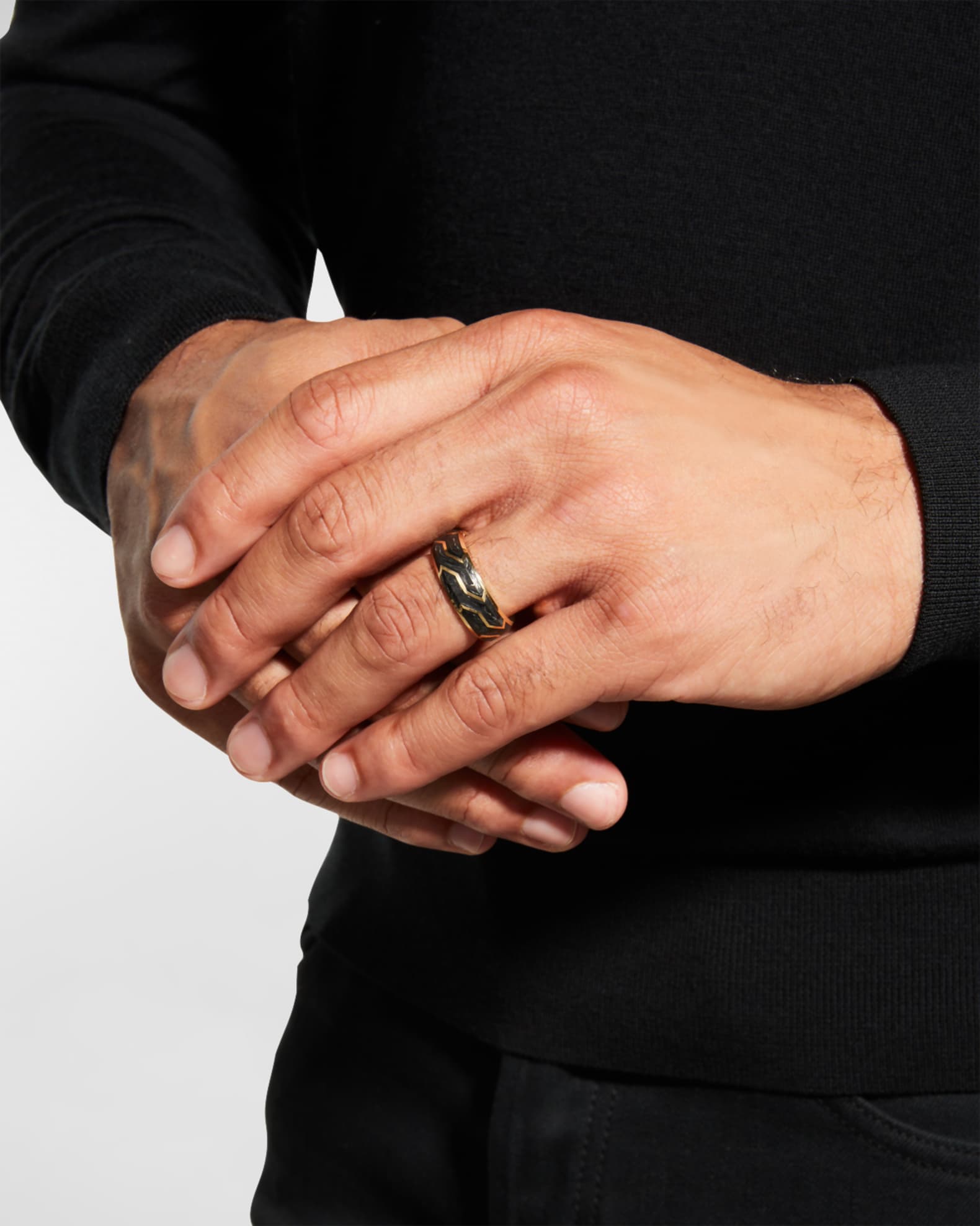 David yurman forged 2025 carbon band ring