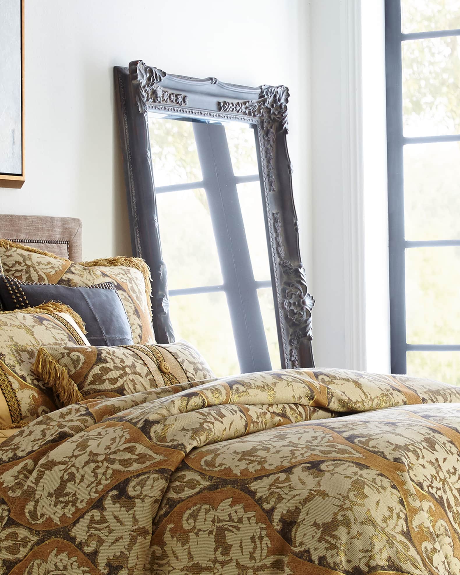 AntiqueInspired French Floor Mirror Neiman Marcus