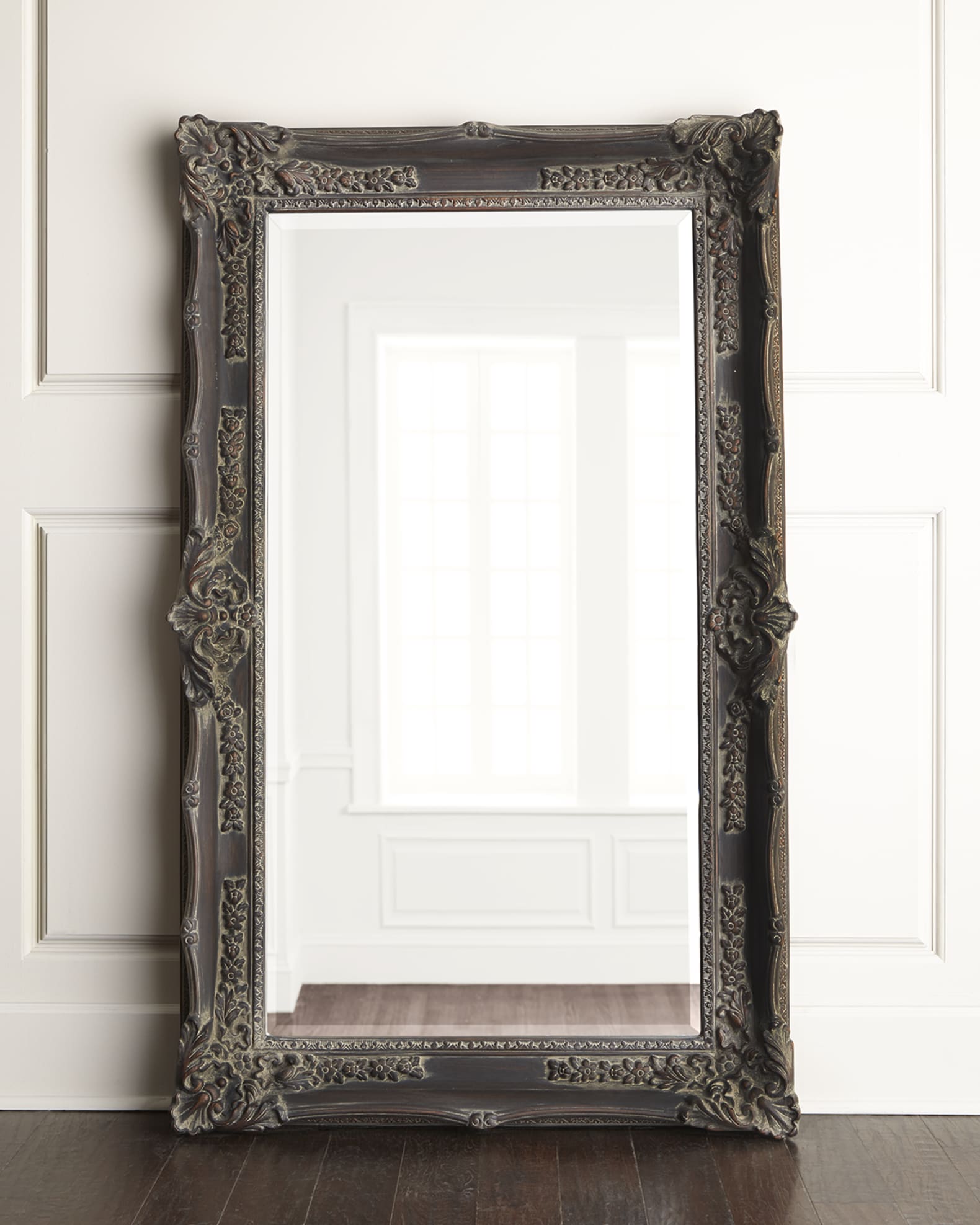 Antique-Inspired French Floor Mirror 0