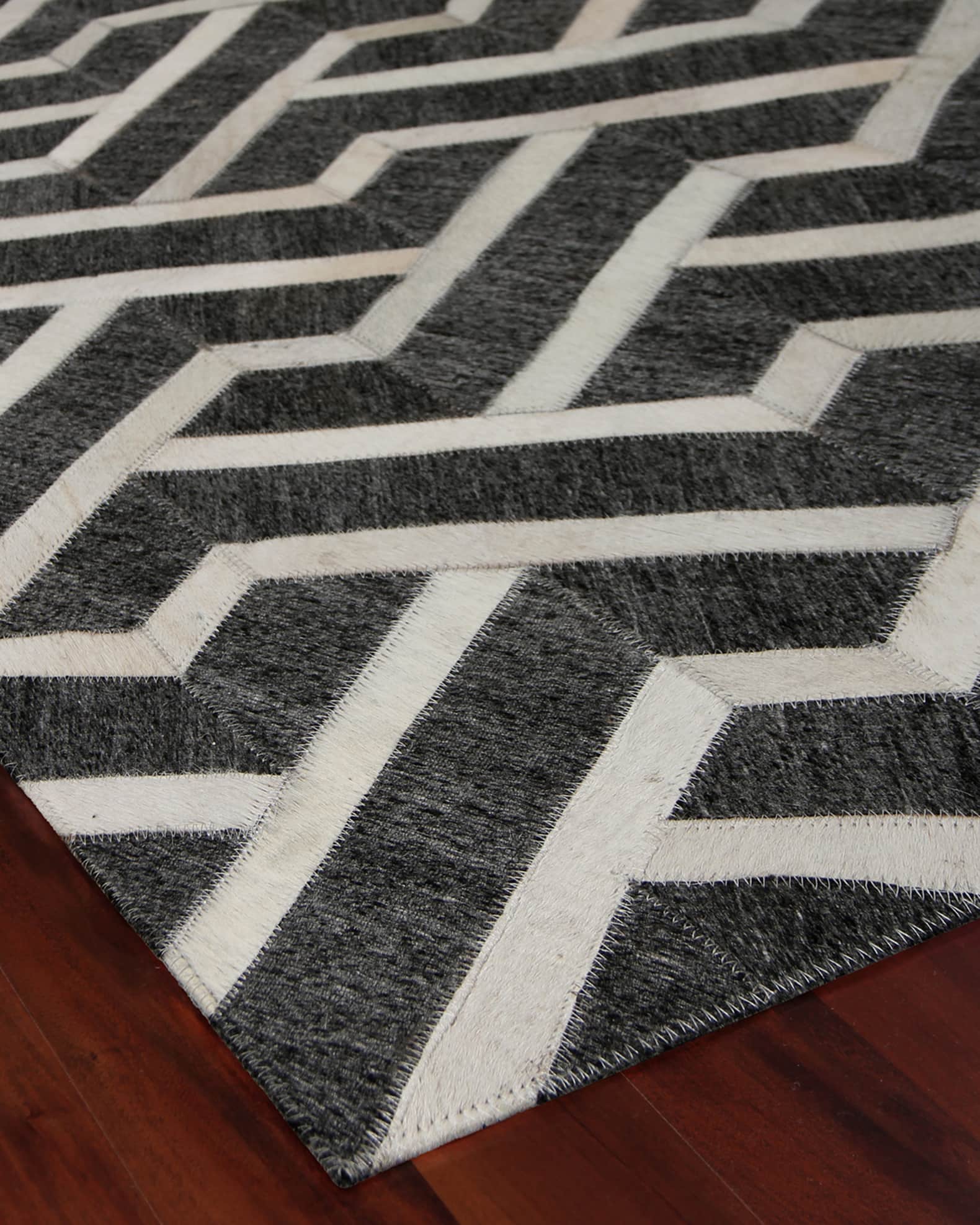 Exquisite Rugs Portia Hairhide Rug, 10" x 14" Neiman Marcus