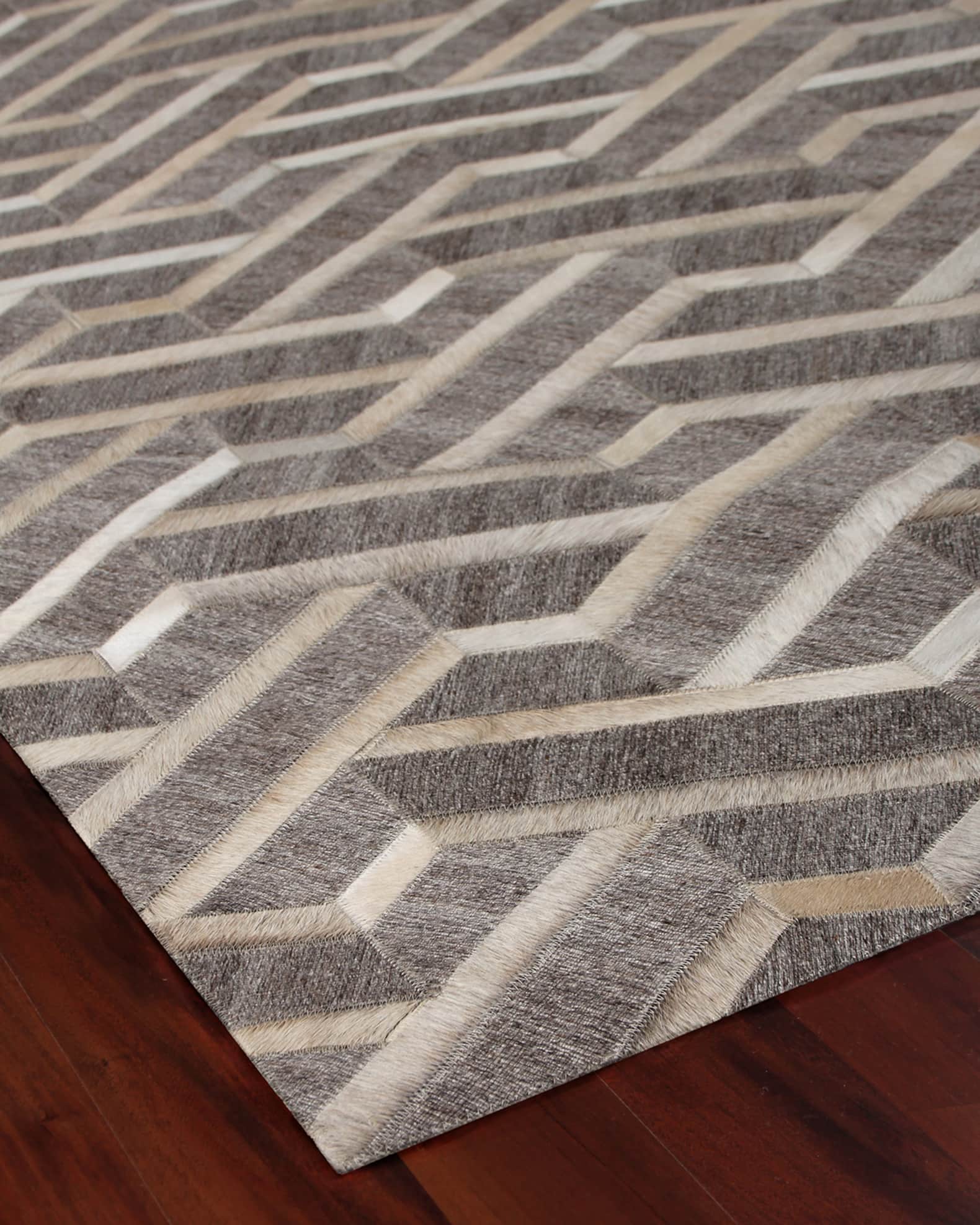 Exquisite Rugs Portia Hairhide Rug, 8' x 11' Neiman Marcus