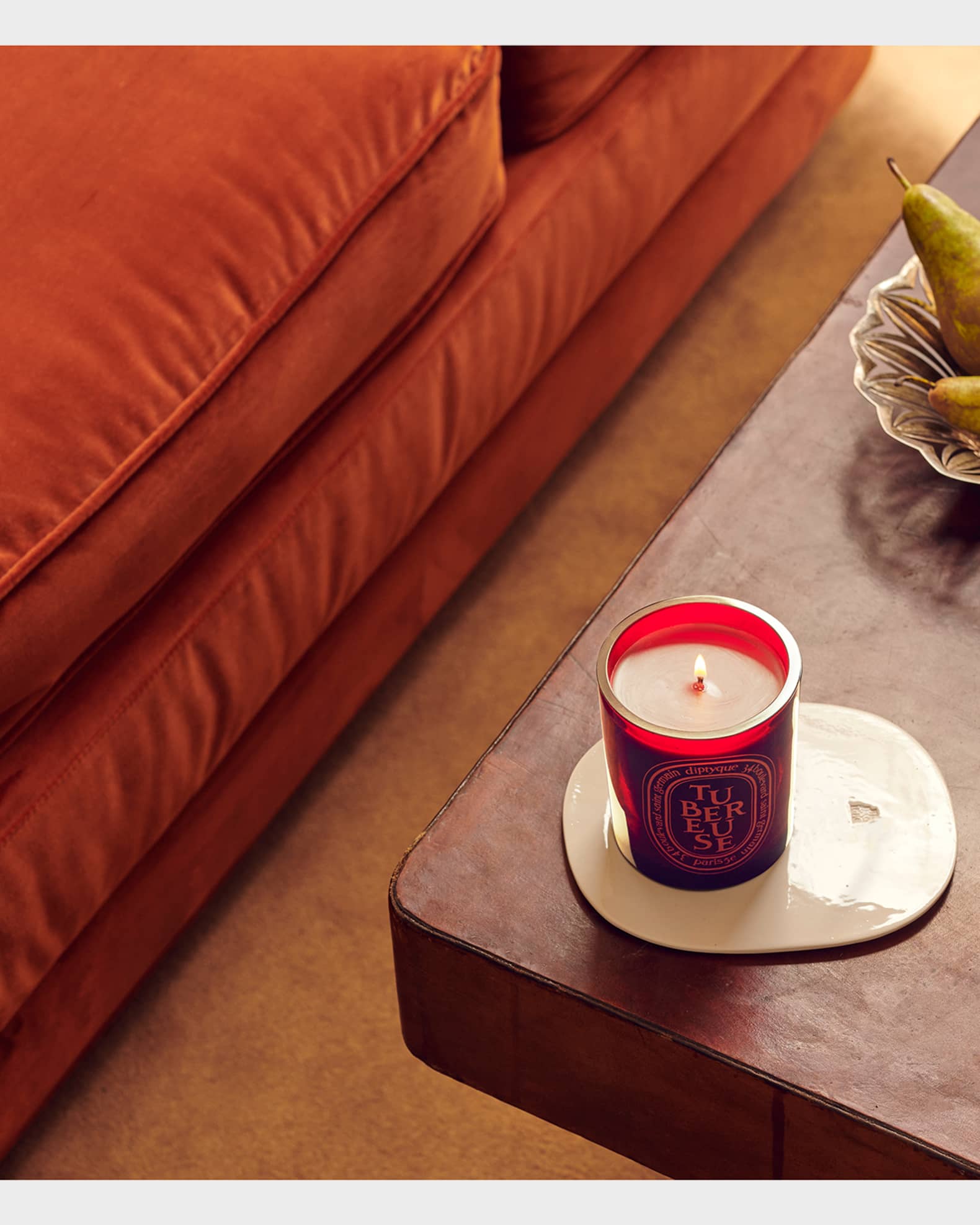 DIPTYQUE Tubereuse (Tuberose) Scented Red Candle, 10.2 oz. | Neiman Marcus