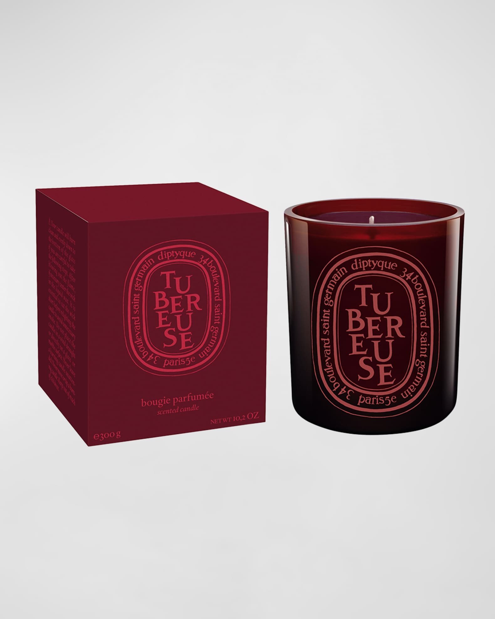 【公式】 (Tuberose) Tubereuse DIPTYQUE Scented oz 10.2 Candle, Red ボディソープ/石鹸