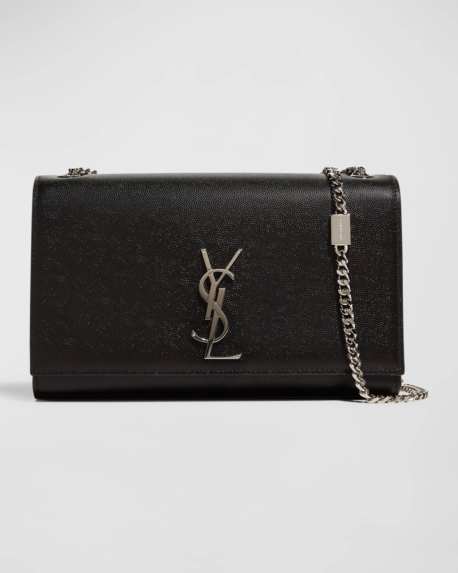 Saint Laurent Kate Medium YSL Crossbody Bag in Grained Leather Neiman Marcus