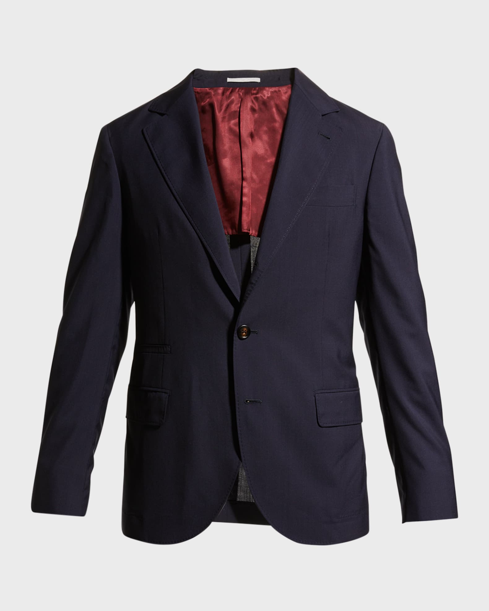 Brunello Cucinelli Men s Wool Travel Blazer Navy Size 44