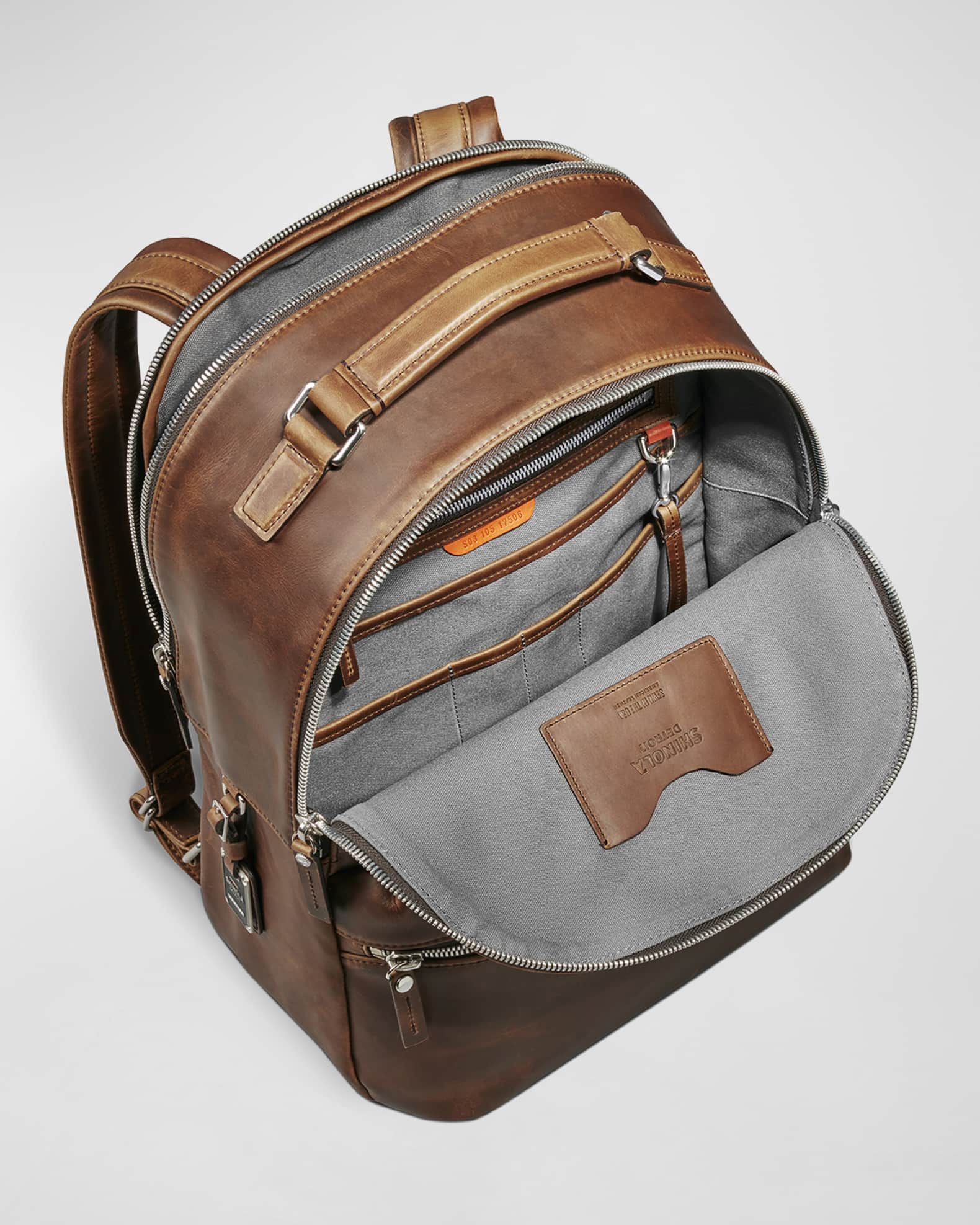 Shinola deals leather backpack