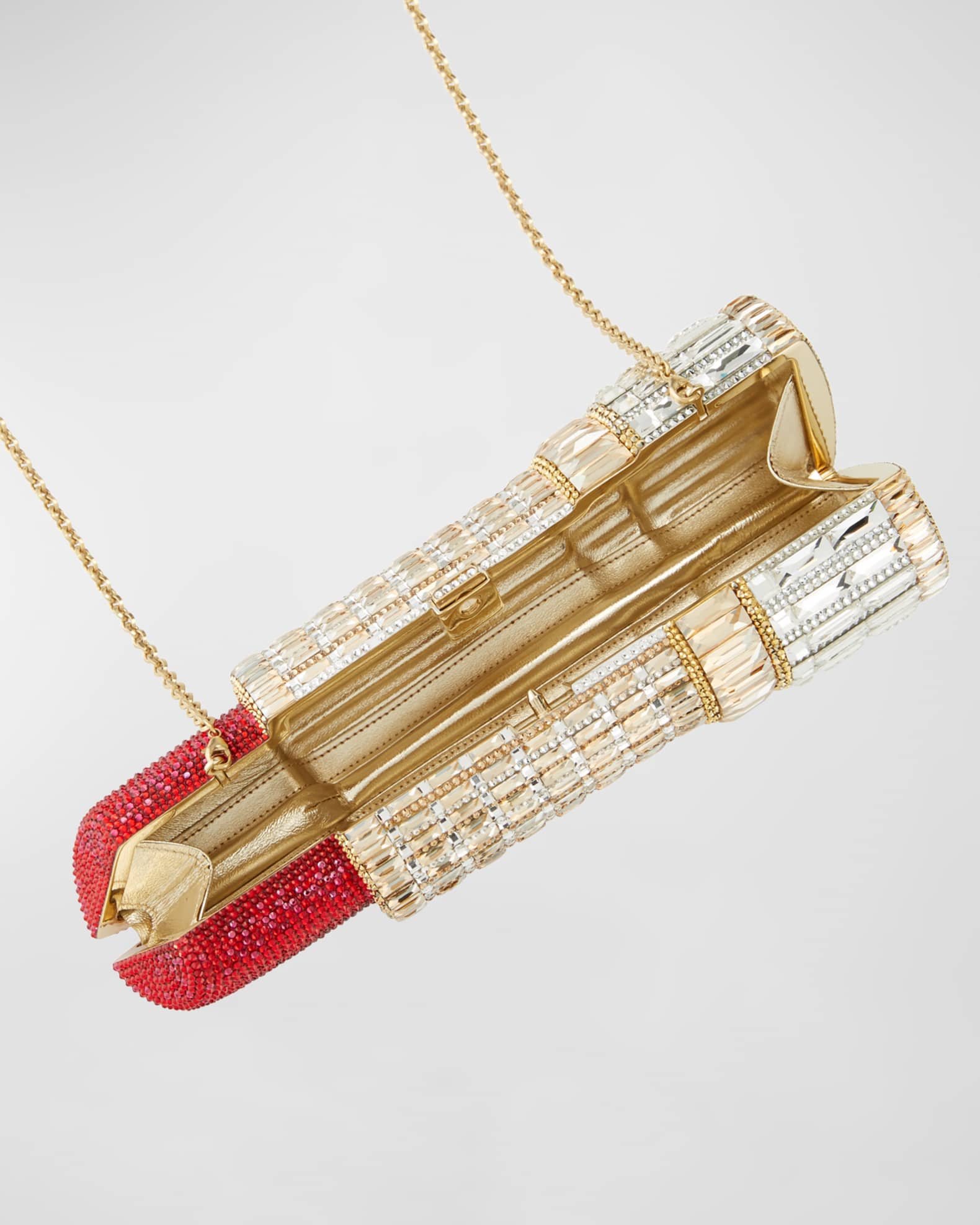 Judith Leiber Couture Seductress Crystal Lipstick Clutch Bag Neiman Marcus