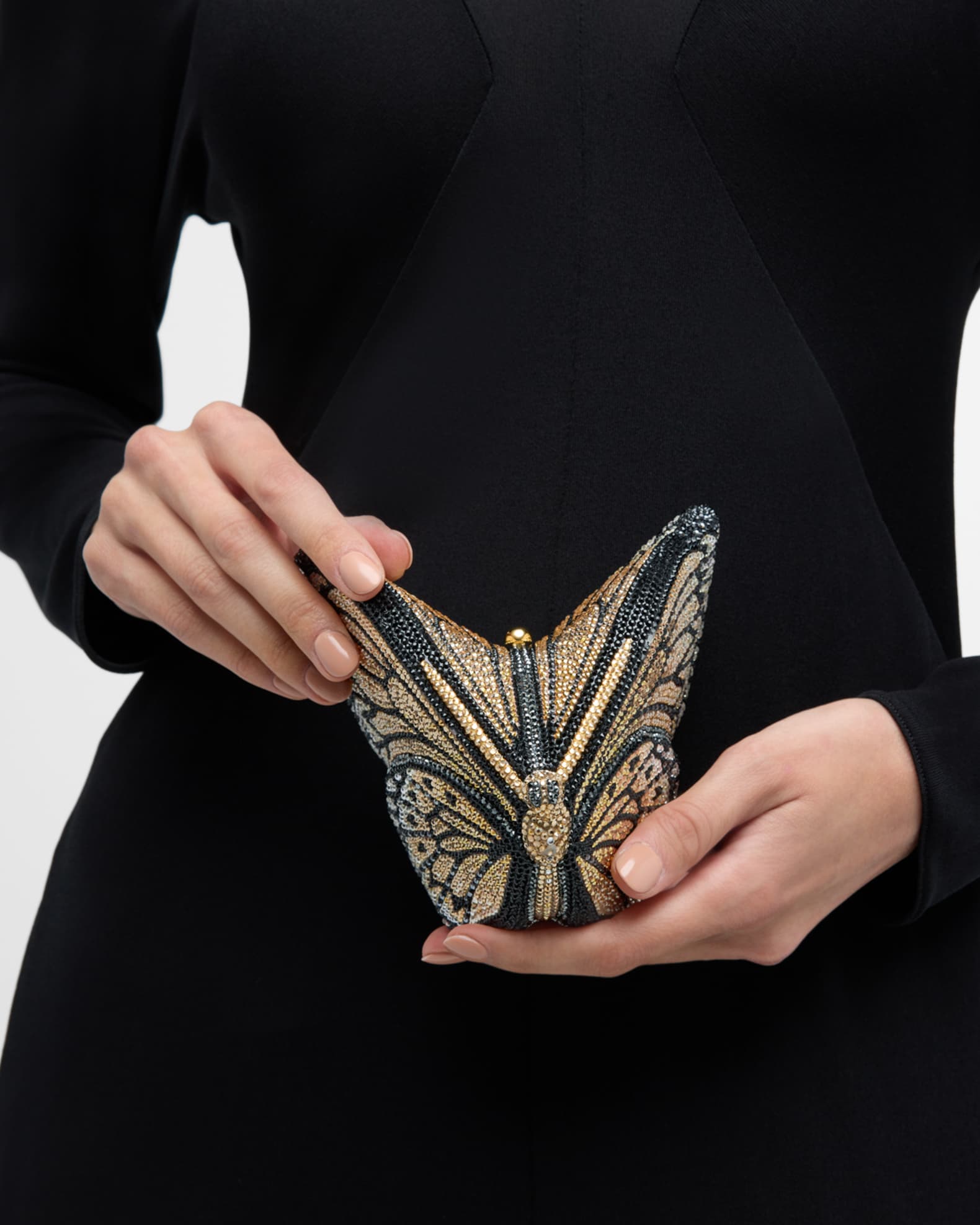 Judith Leiber Couture Monarch Butterfly Crystal Clutch Bag Neiman Marcus