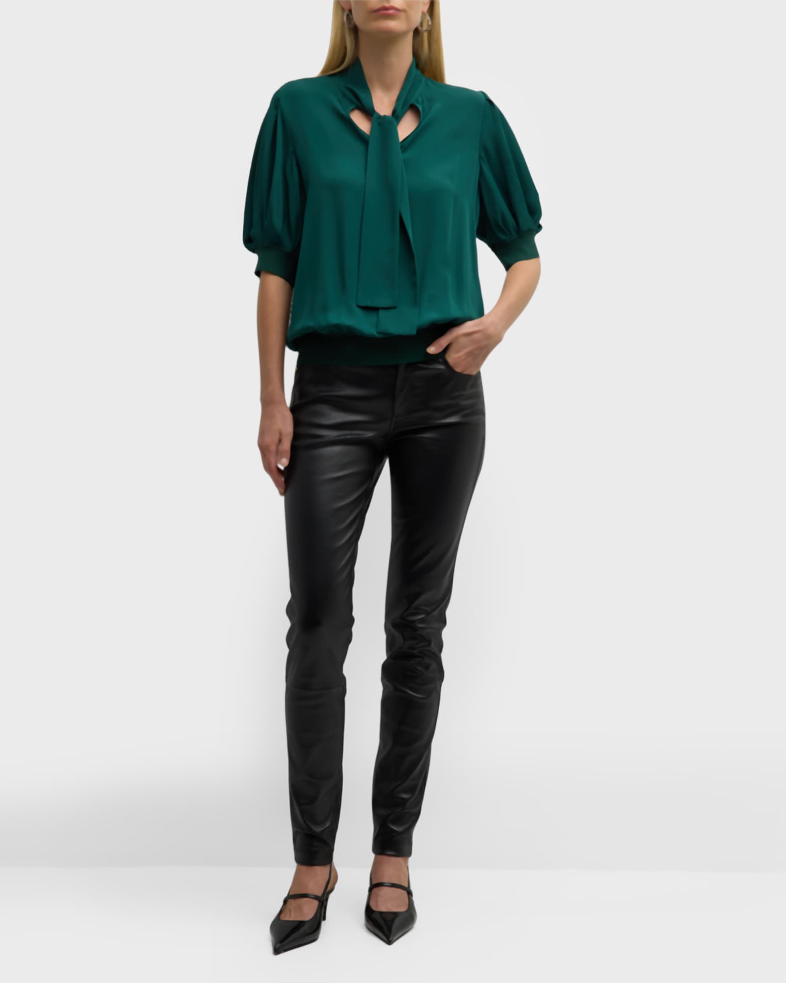 Lafayette 148 leather pants hotsell