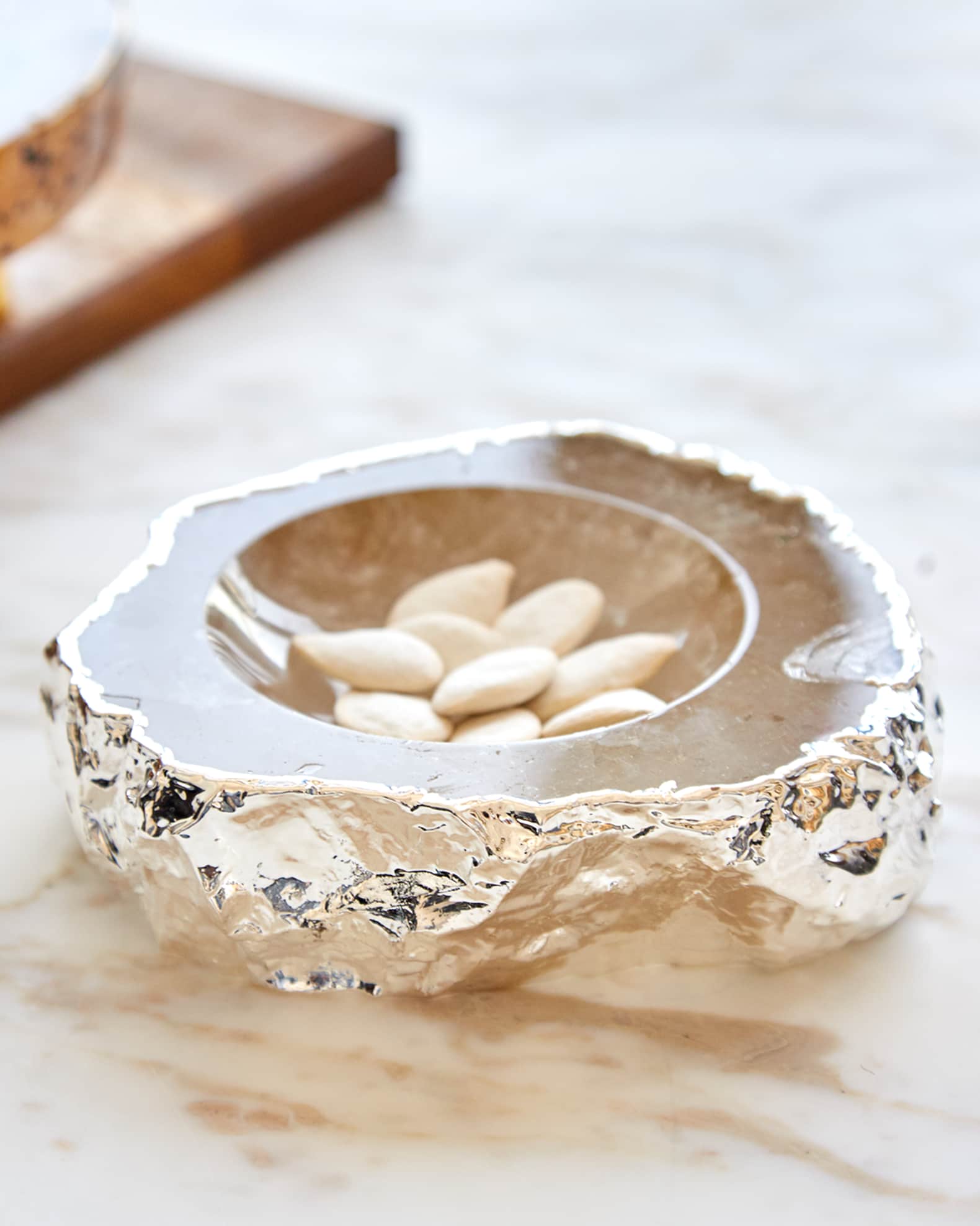Silver Plated Crystal Bowl 1