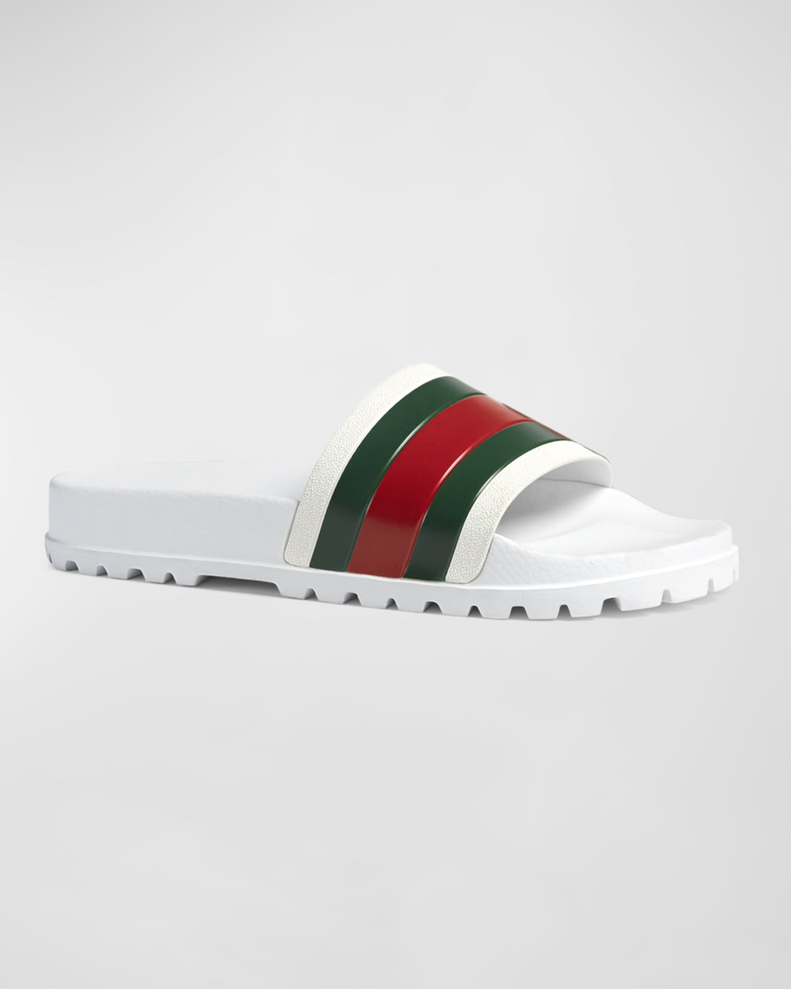 Gucci Men's Pursuit Trek Web Slide Sandals