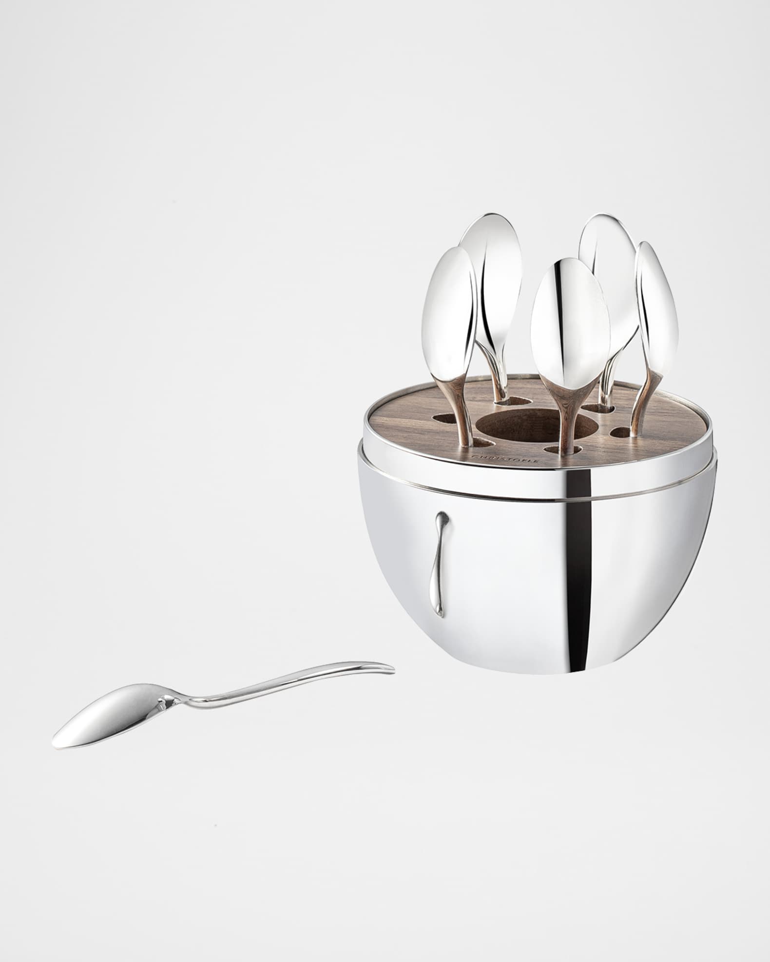 Christofle Mini Mood Silver Espresso Spoons, Set of 6 | Neiman Marcus