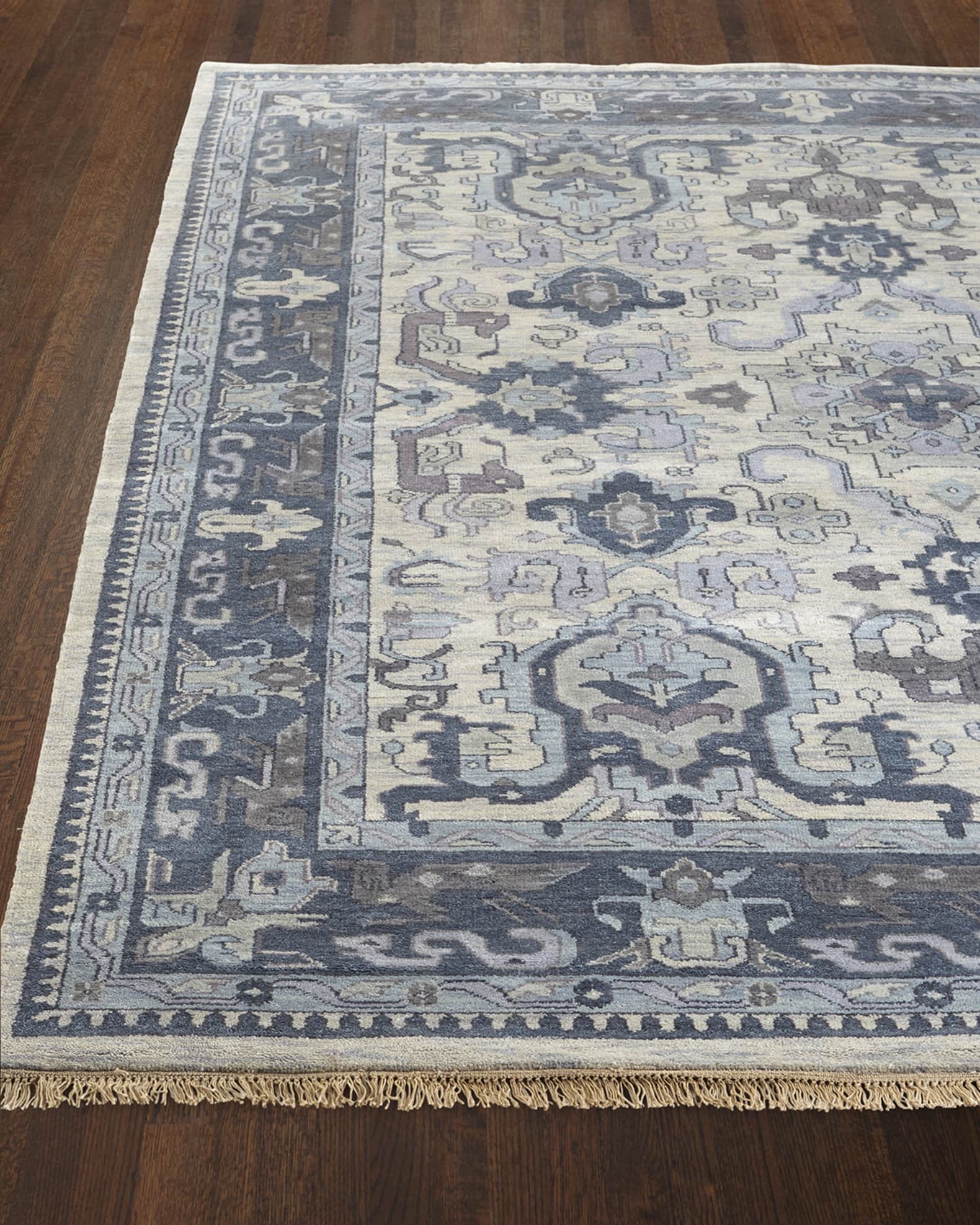 Castle Hand-Knotted Rug, 8' Round 0